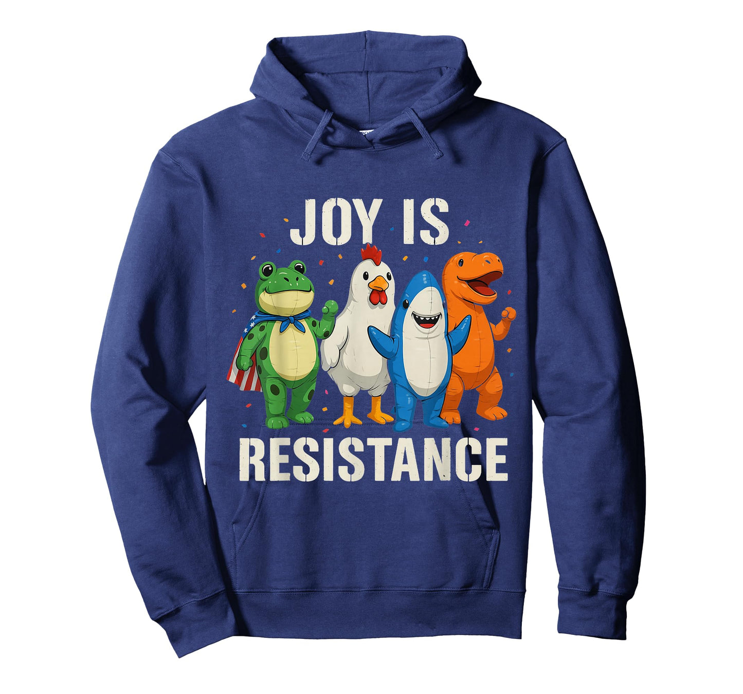 Joy is Resistance Portland Frog Protest Inflatable Costume T-Shirt