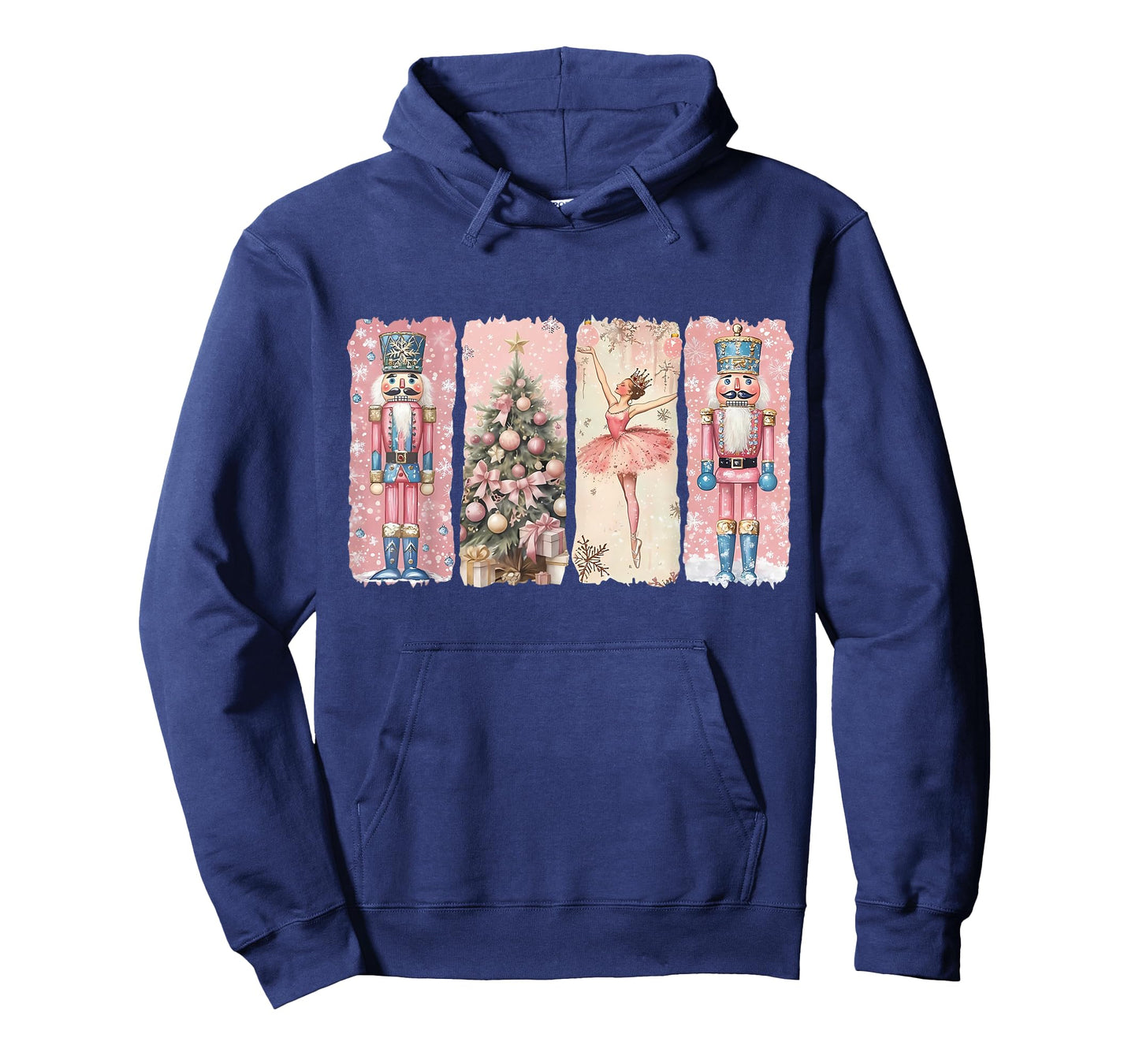 Preppy Retro Pink Nutcrackers Ballet Sugar Plum Fairy Xmas T-Shirt