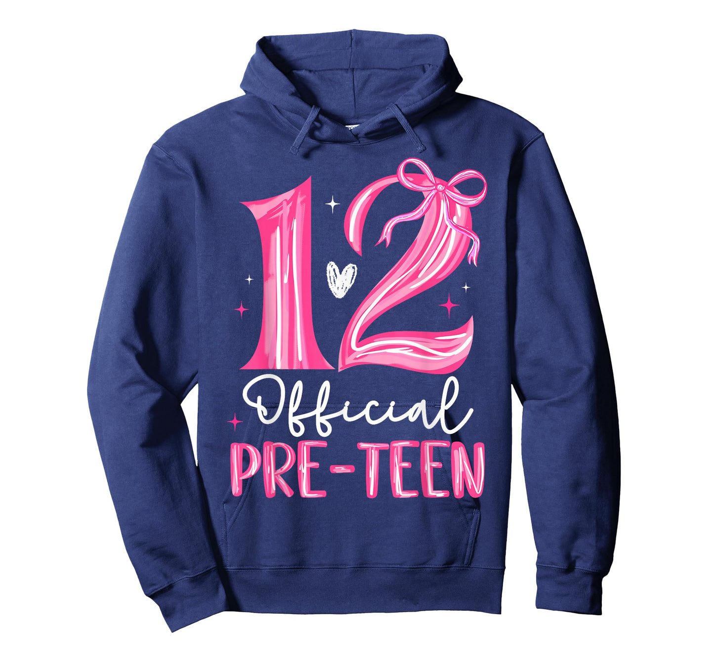 12 Official Pre-Teen 12th Birthday Girl Bow 12 Year Old Kids T-Shirt