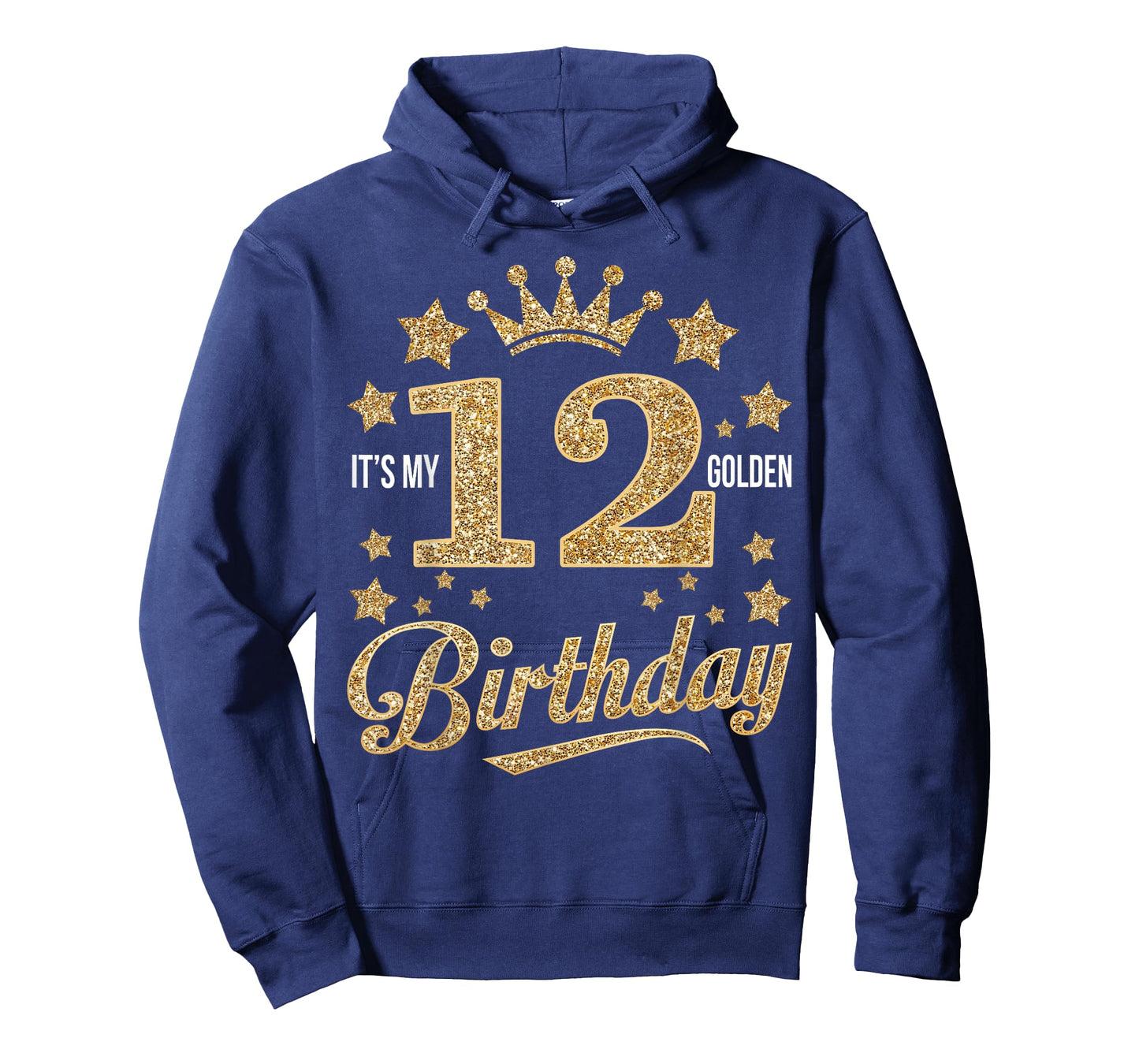 It's My 12th Golden Birthday 12 Year Old Bday Groovy T-Shirt