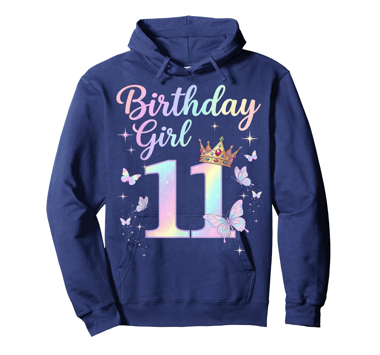 11th Birthday Shirt for Girls 11 Year Old Butterfly Bday T-Shirt