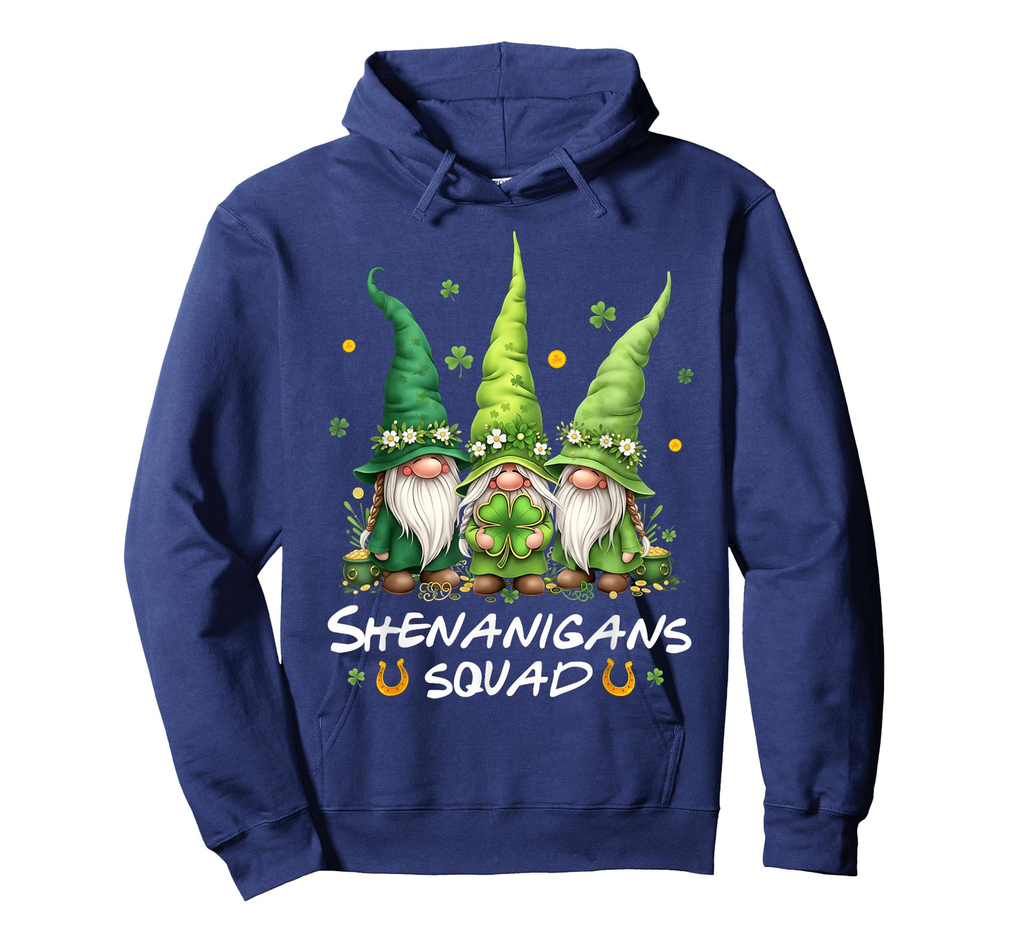 Shenanigans Squad Cute Gnomes St Patricks Day Irish Shamrock T-Shirt