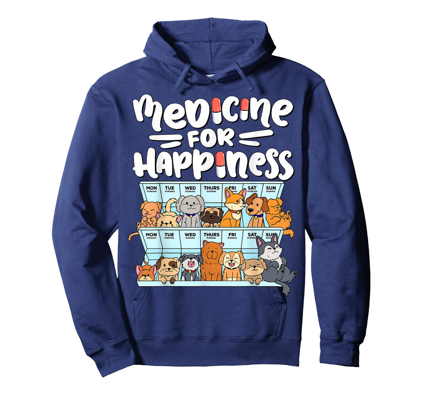 My Medicine for Happiness Called Cats Every Day Kitten Cat T-Shirt