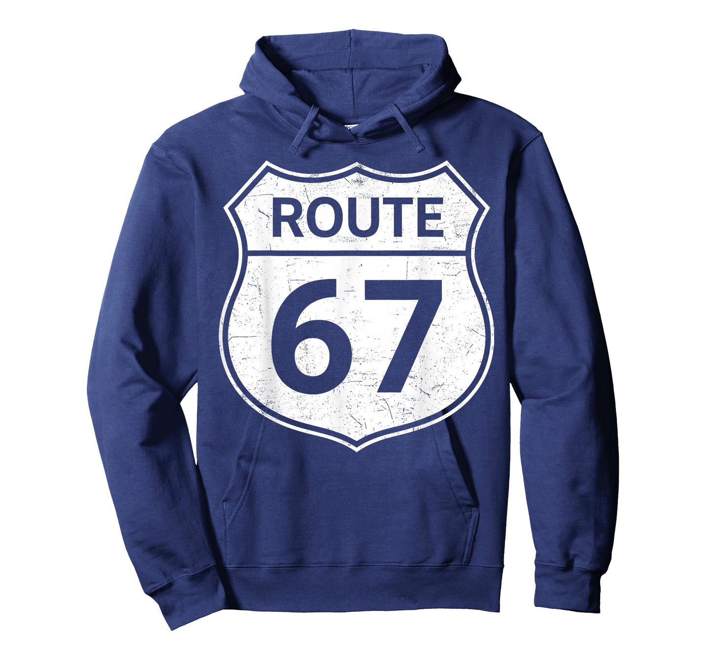 Six Seven Funny Meme Route 67 Road Sign 6 7 Men Women Kids T-Shirt