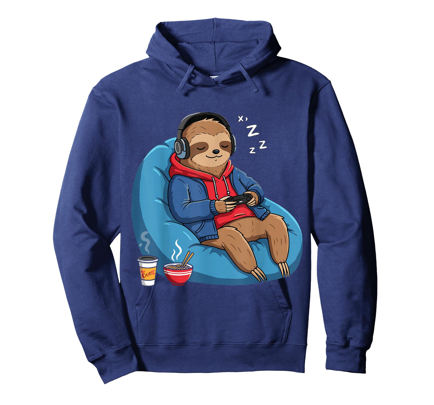 Gamer Sloth Sleeping Video Game Funny T-Shirt