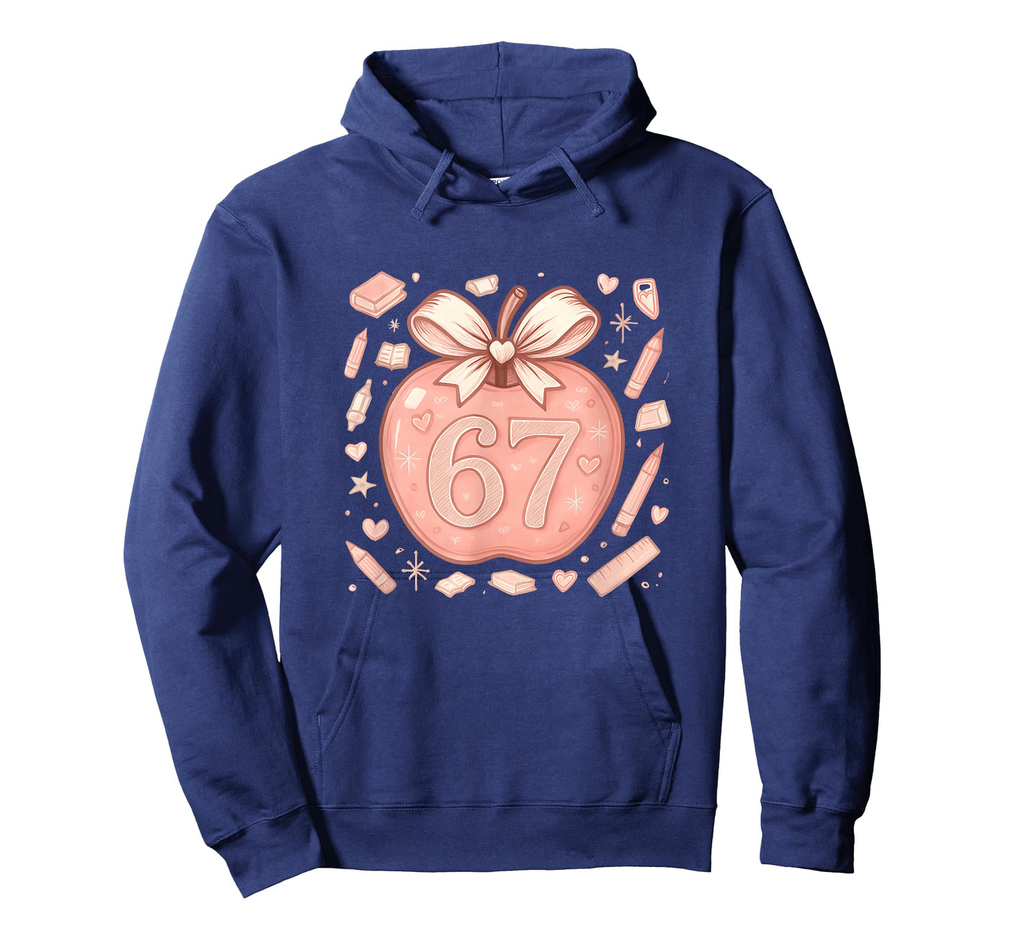 67 Meme Teacher Six Seven Teachers Coquette Soft-core Apple T-Shirt
