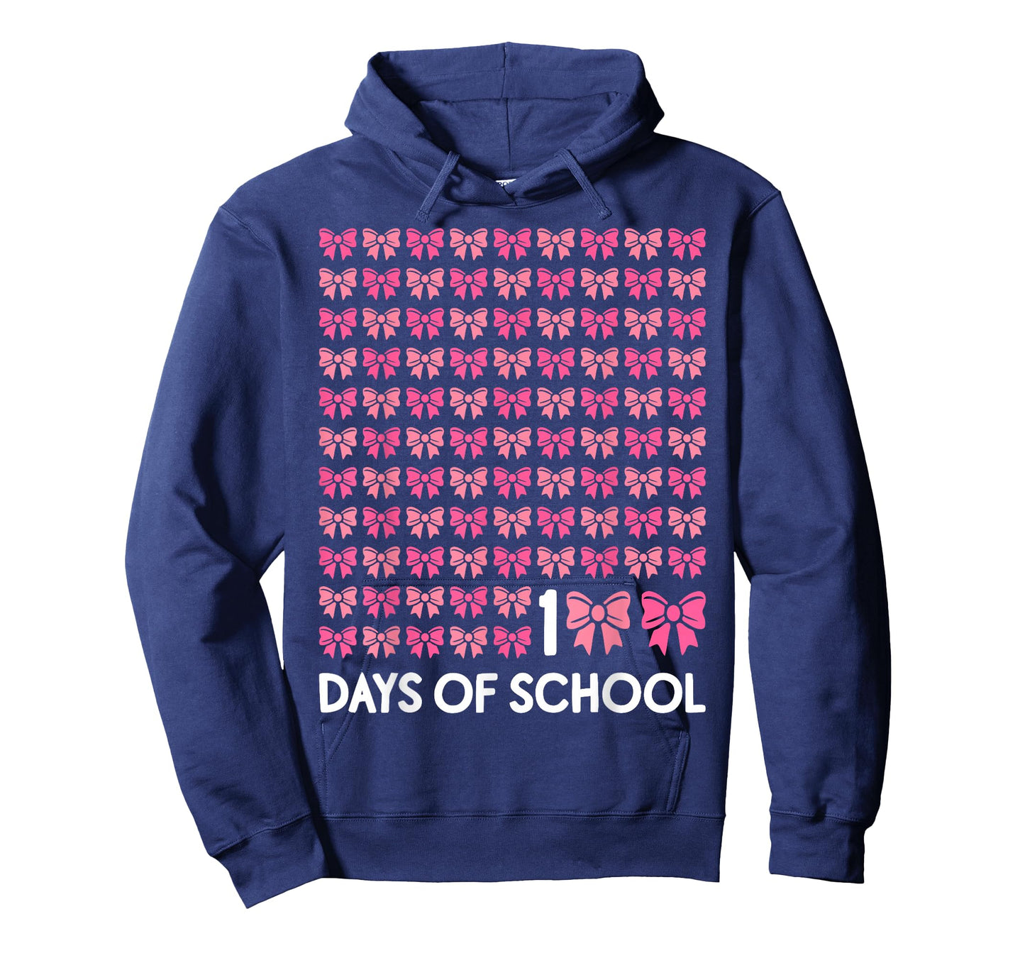 100 Days of School Girls Coquette Bow 100th Day of School T-Shirt