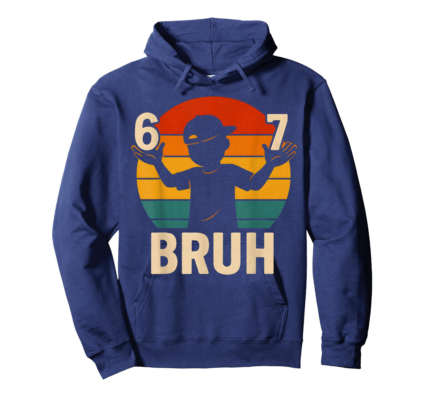 67 Bruh Retro Boy 6 7 Meme Kids Kindergarten Teen Funny 6-7 T-Shirt