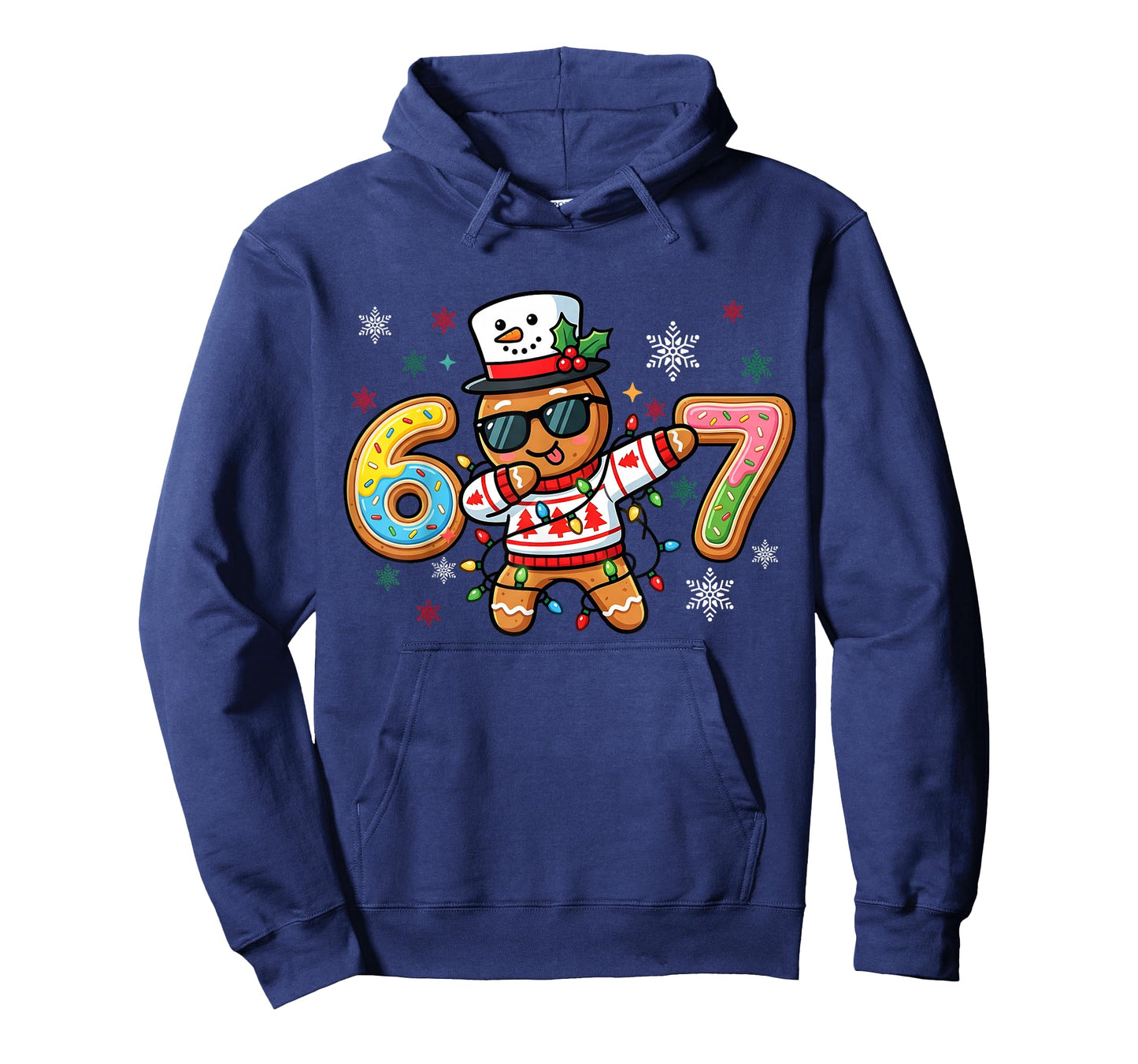 Gingerbread Dance dab Christmas Six Seven 67 Ice Cream Drip T-Shirt