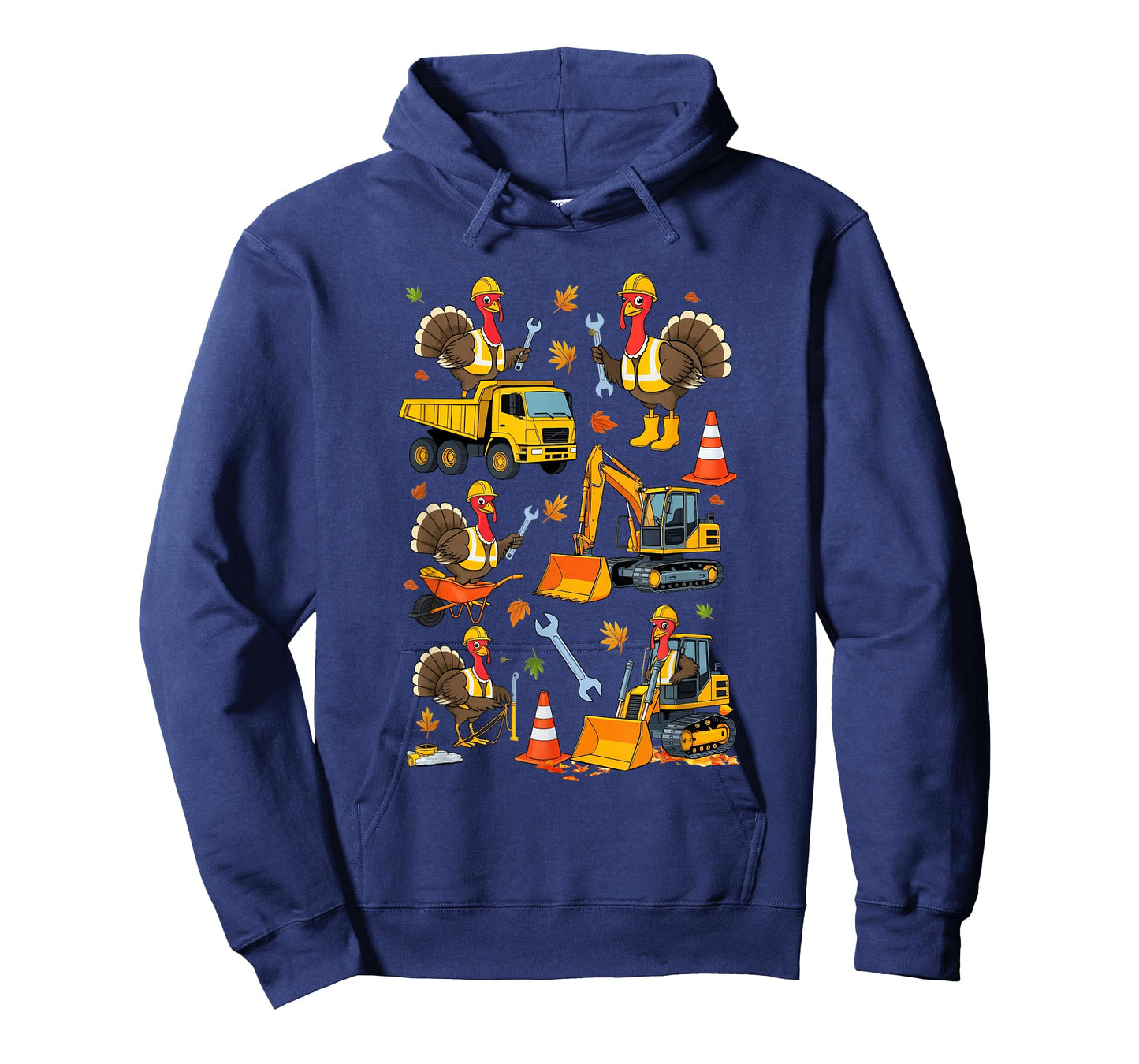 Construction Turkey Builder Excavator Truck Thanksgiving T-Shirt