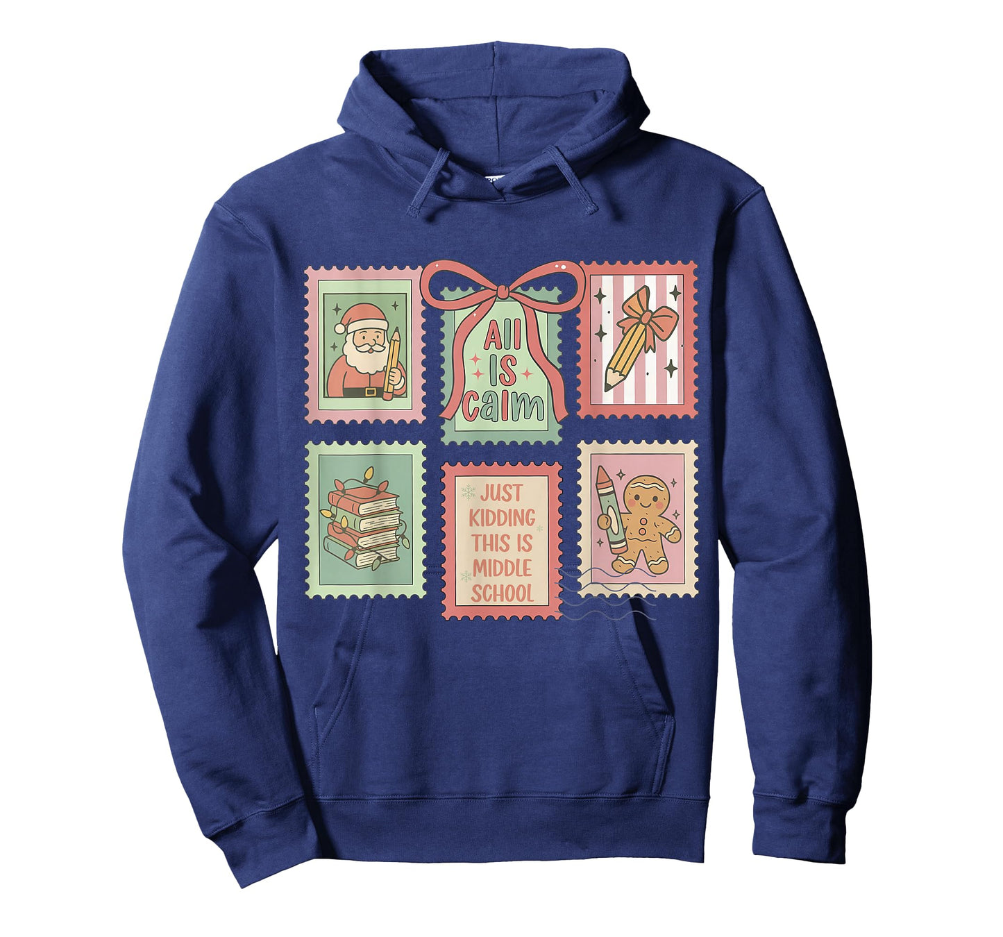 Teacher All is Calm Just Kidding This is Middle School Stamp T-Shirt