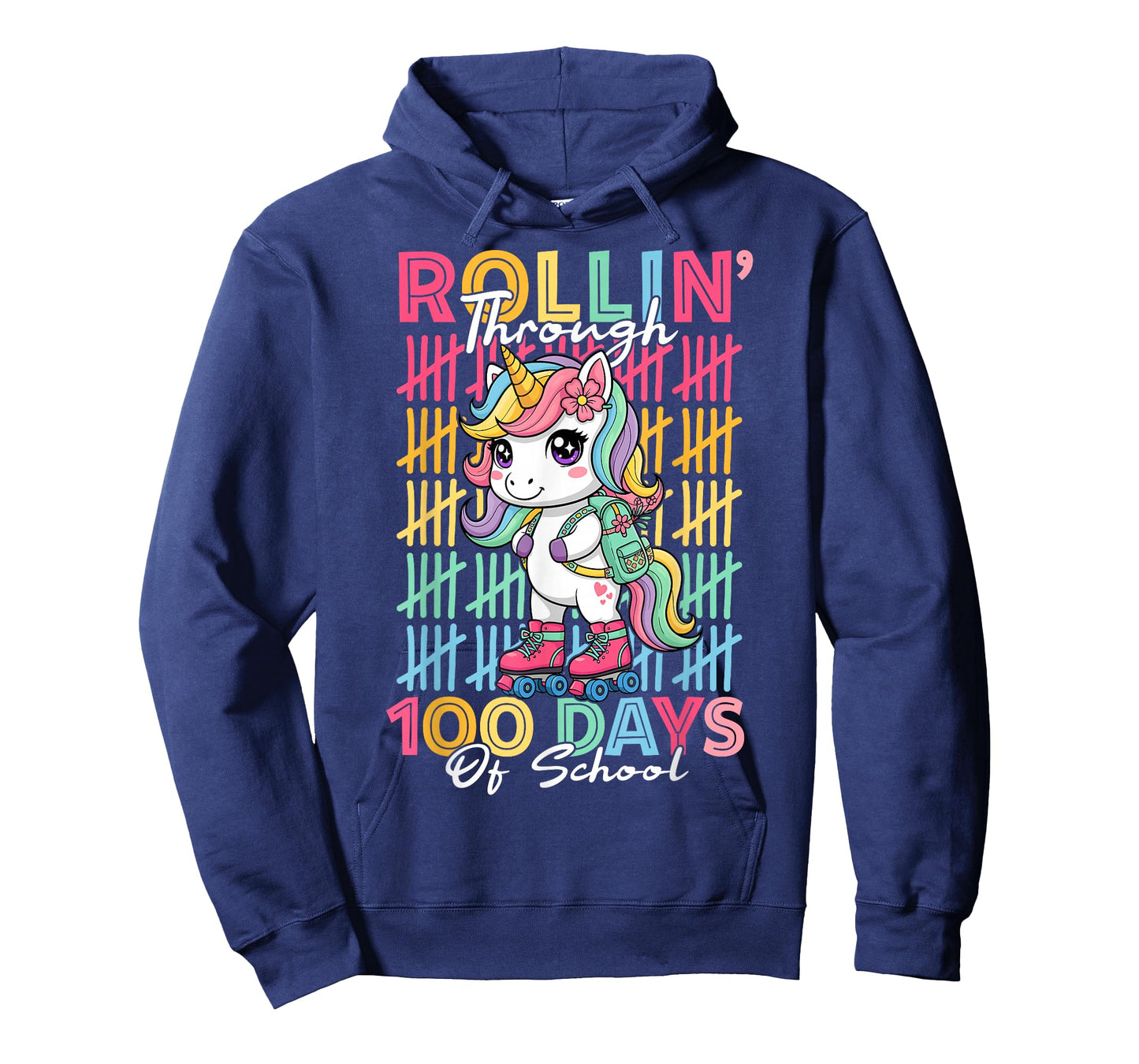 100th Day of School Unicorn 100 Days of School Kids Girls T-Shirt