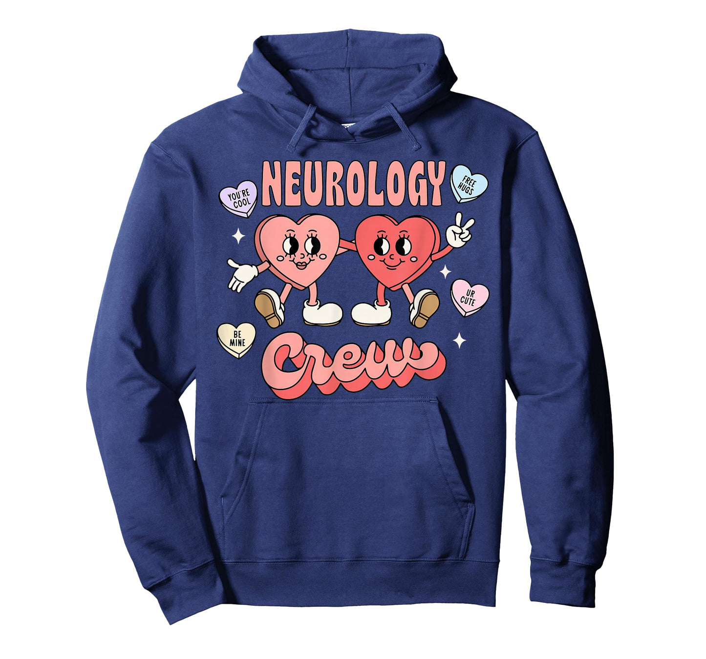 Neurology Crew Candy Heart Valentine Neuro Nurse Trauma ICU T-Shirt