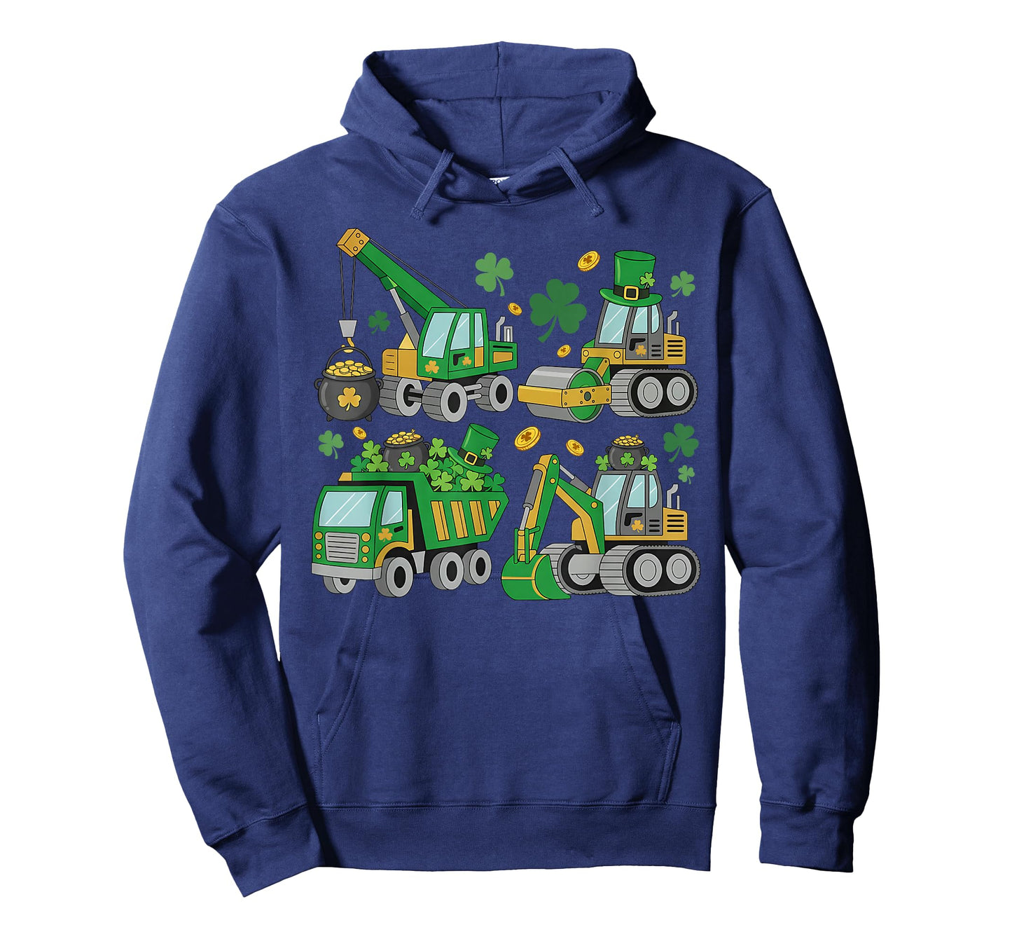 St Patricks Day Construction Truck Irish Boys Kids Toddlers T-Shirt
