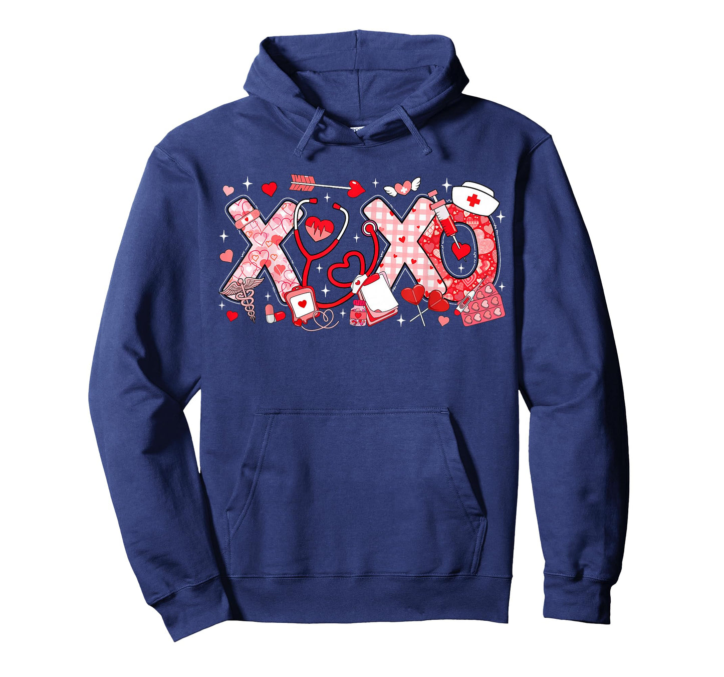 XOXO Stethoscope Nurse Valentines Day ER ICU NICU RN Nurses T-Shirt