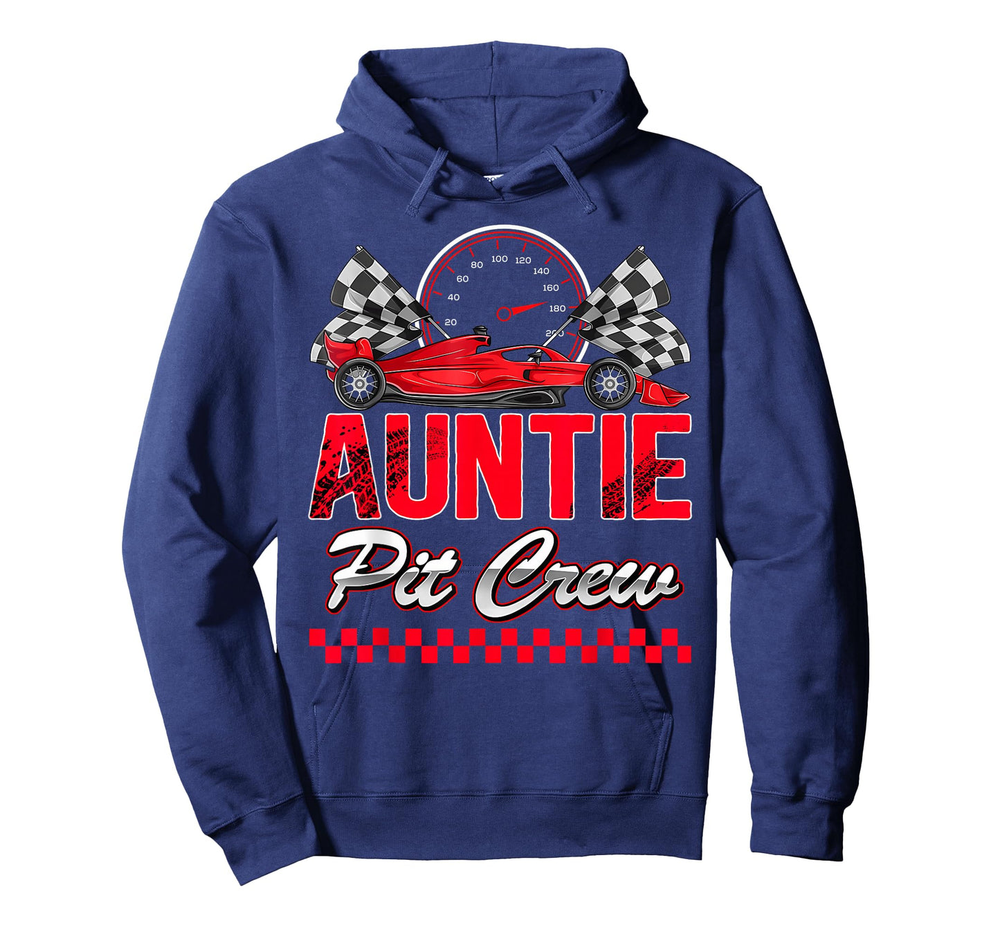 Auntie Pit Crew Racing Family Race Car Birthday Boy T-Shirt