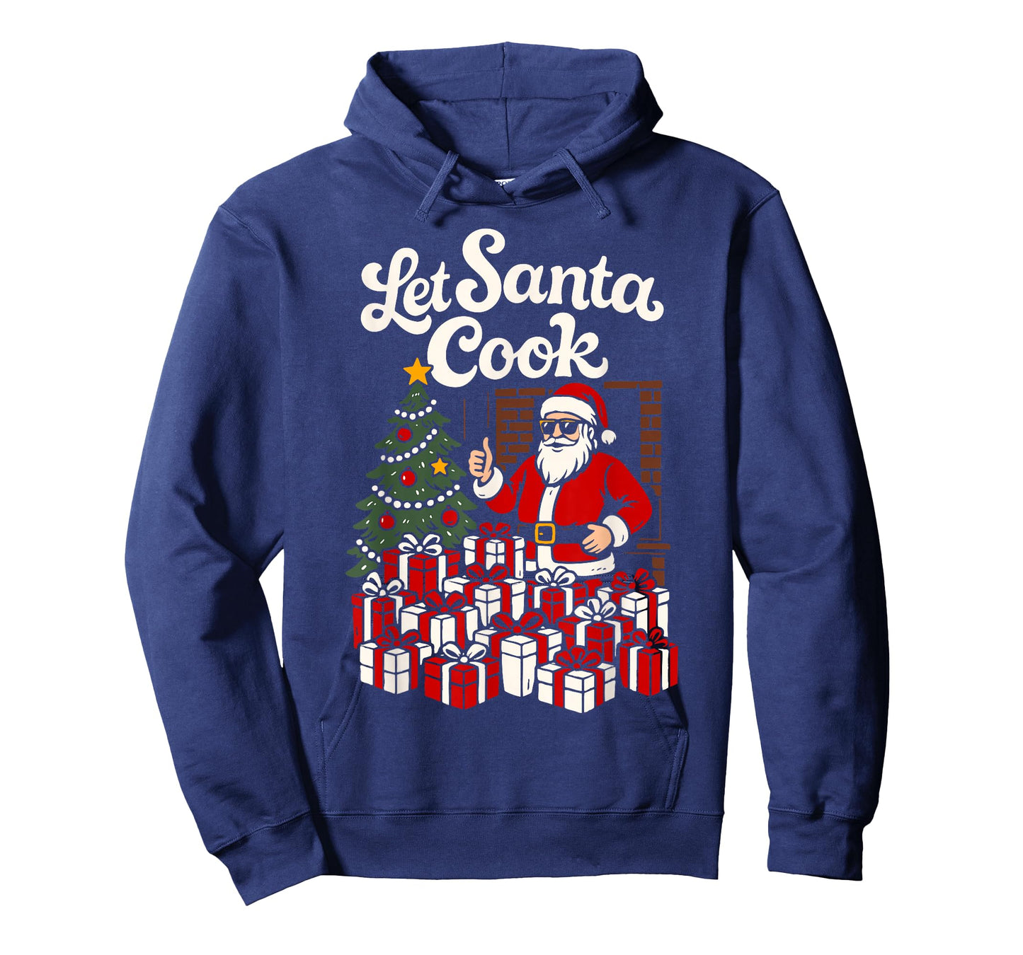 Let Santa Cook Funny Christmas Lots of Presents Cool Holiday T-Shirt
