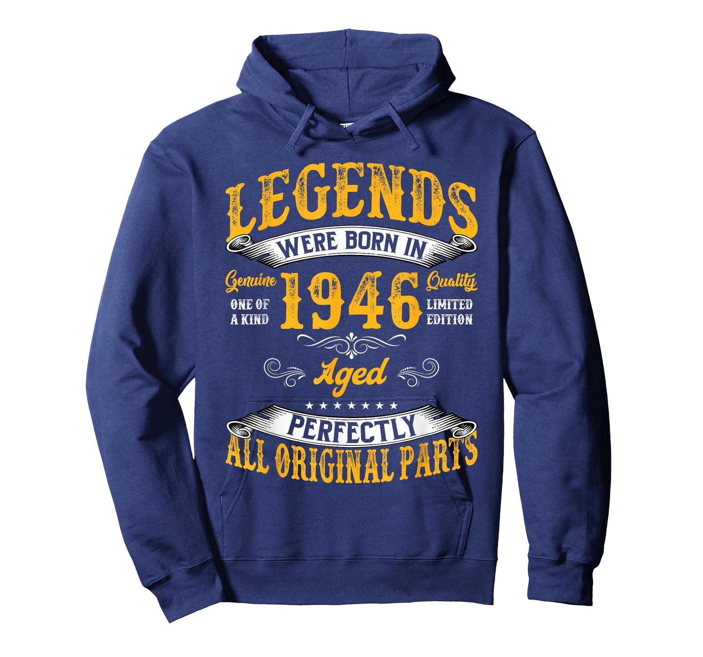 Vintage 80 Birthday Shirt for Men Legends were Born in 1946 T-Shirt