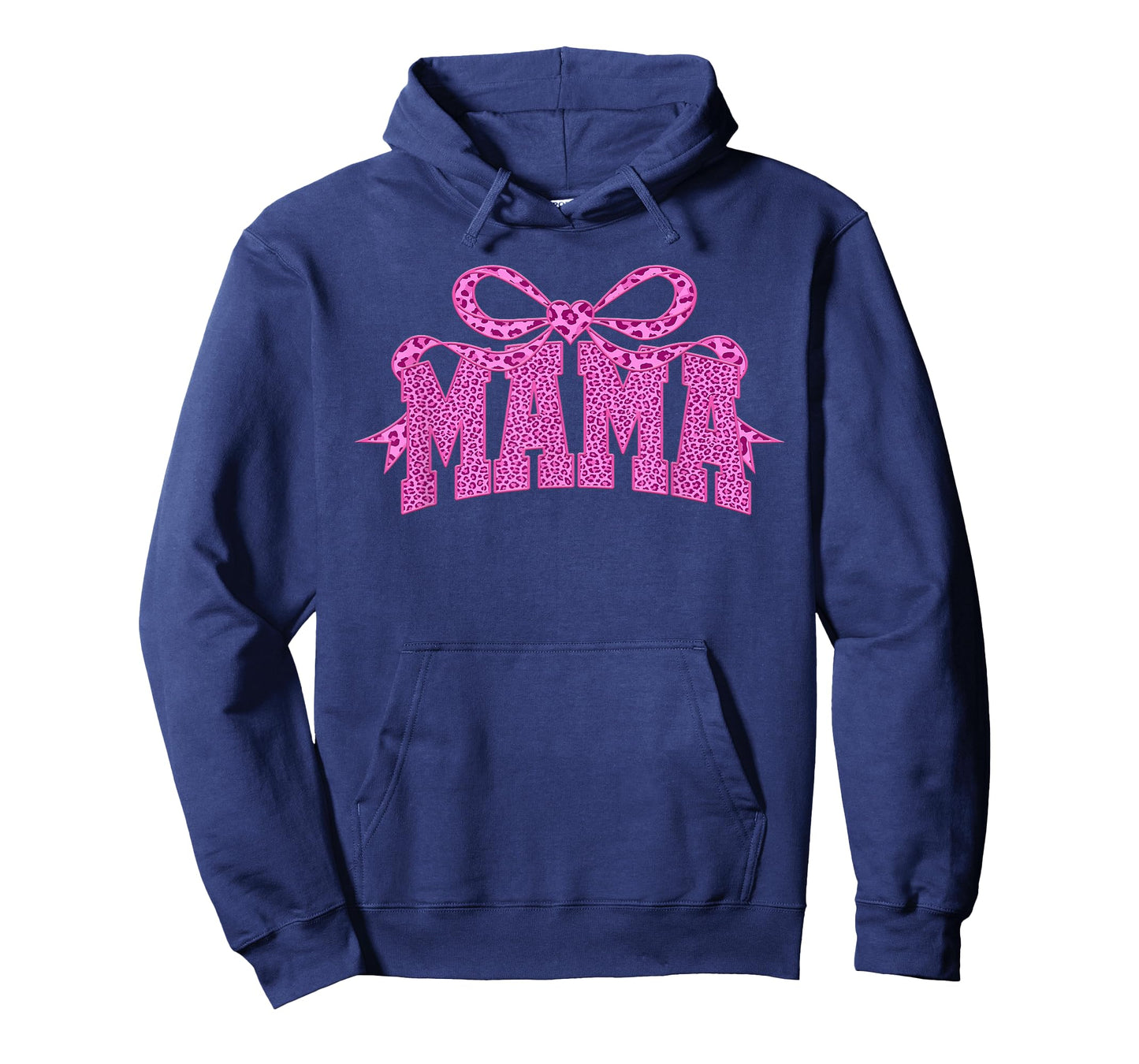 Mama Leopard Coquette Bow Pink Mother's Day Women Mom T-Shirt