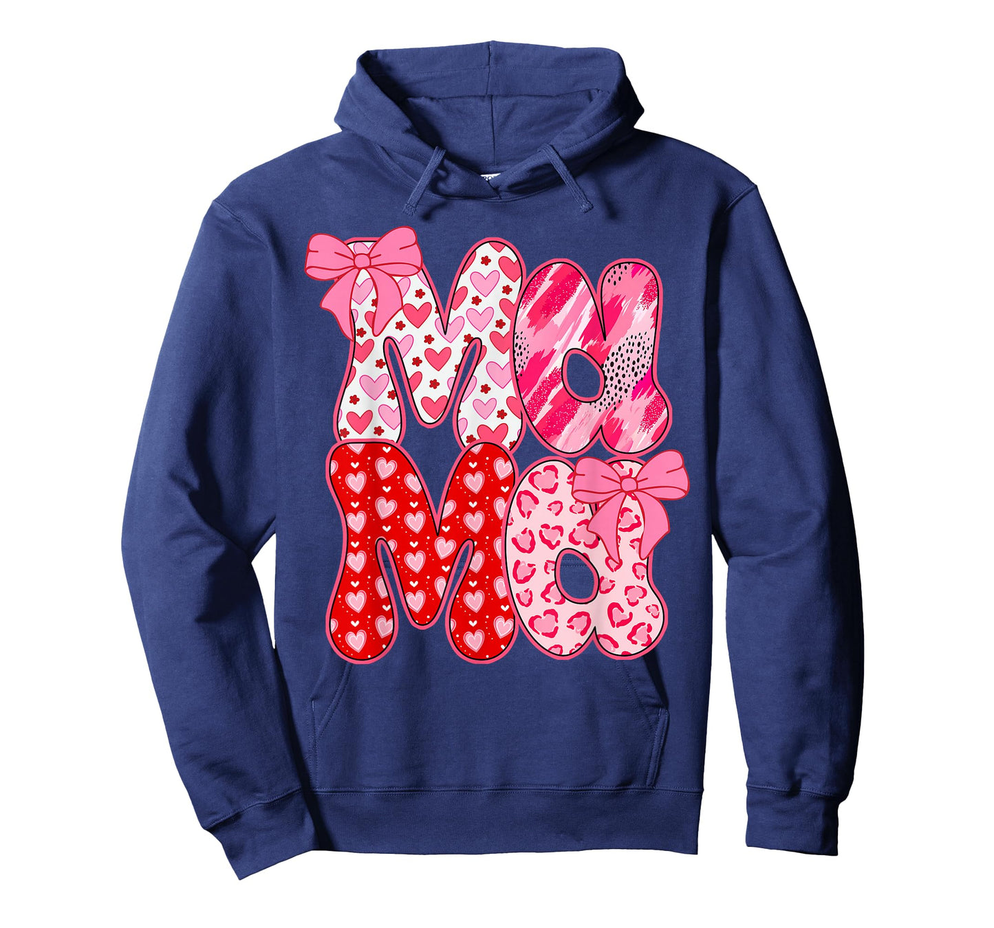 Mama Coquette Bow Leopard Mama Valentine Day Mother's Day T-Shirt