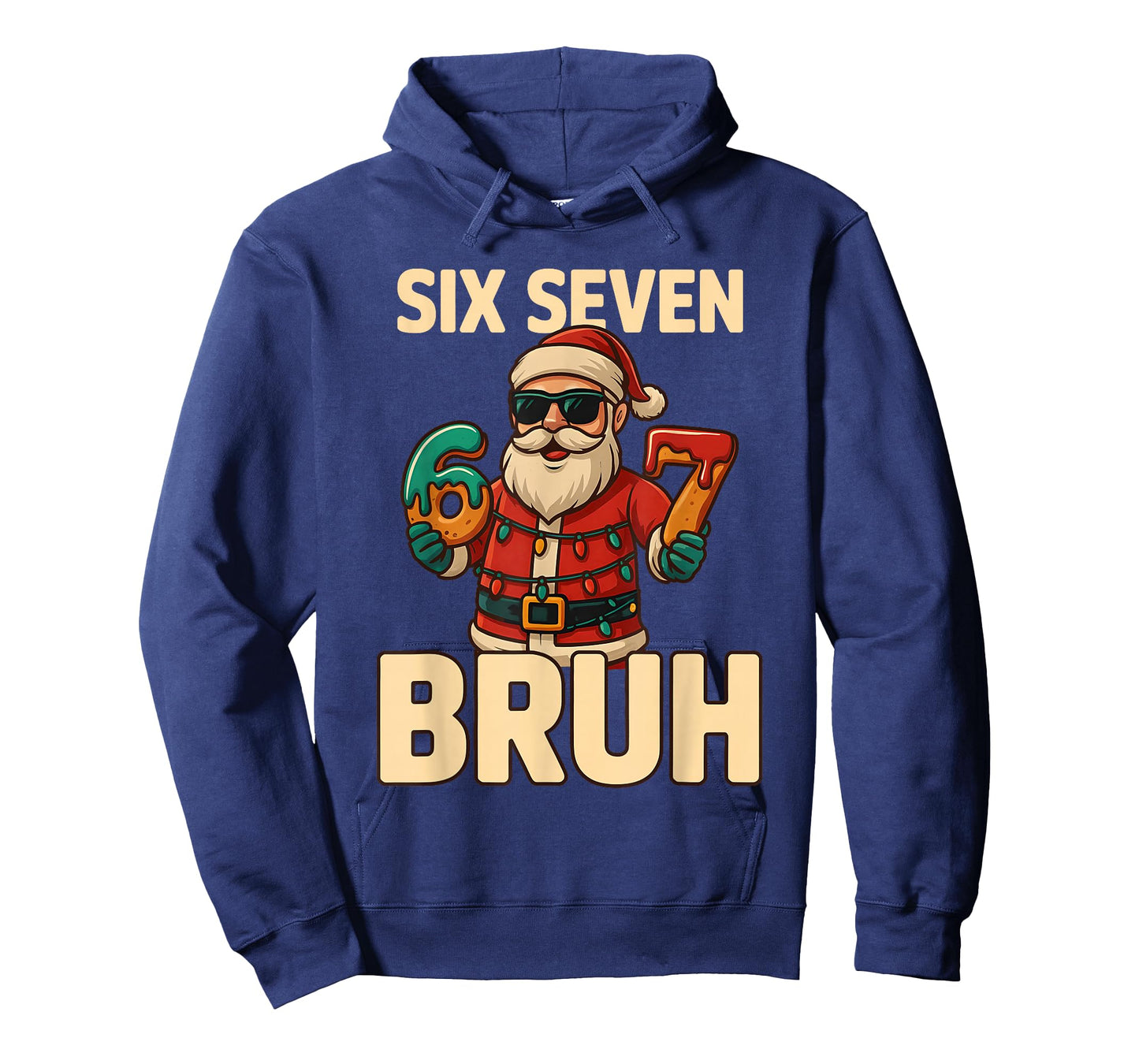 Bruh 67 Christmas Six Seven Meme Santa Boys 6 7 Christmas T-Shirt