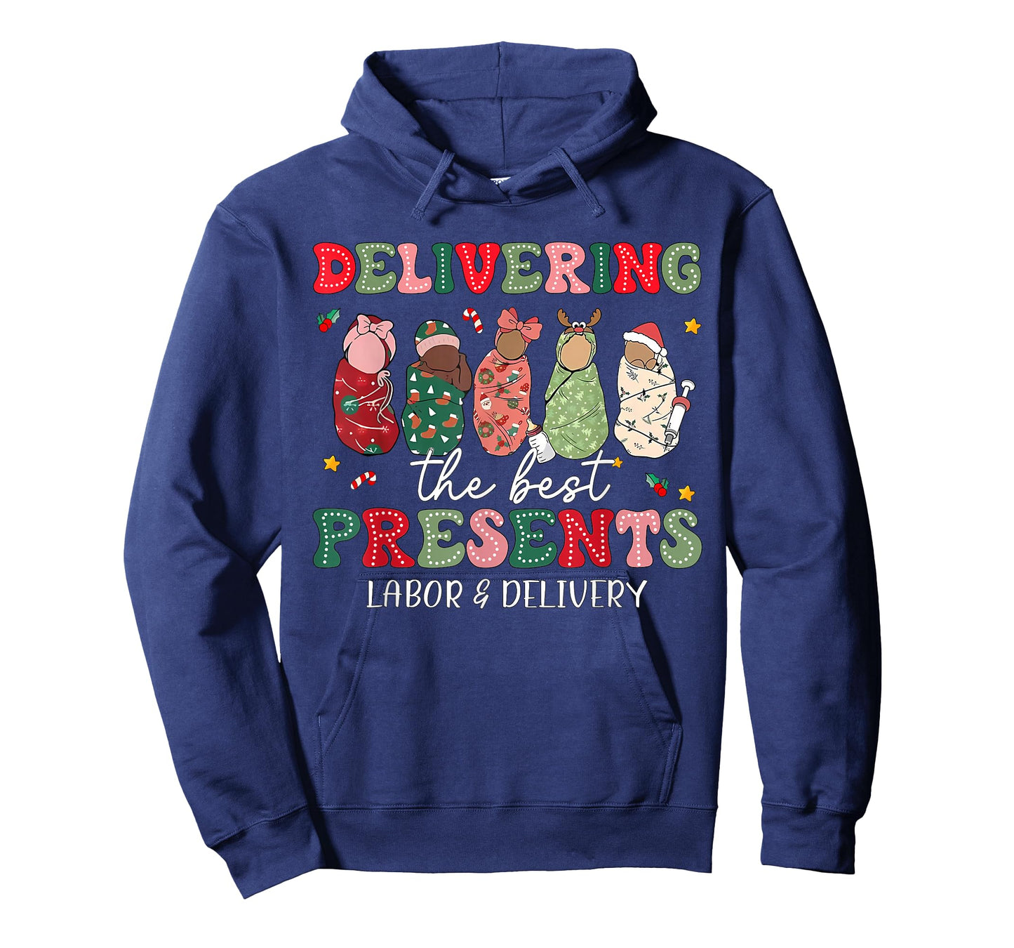 Delivering The Best Presents Labor Delivery Nurse Christmas T-Shirt