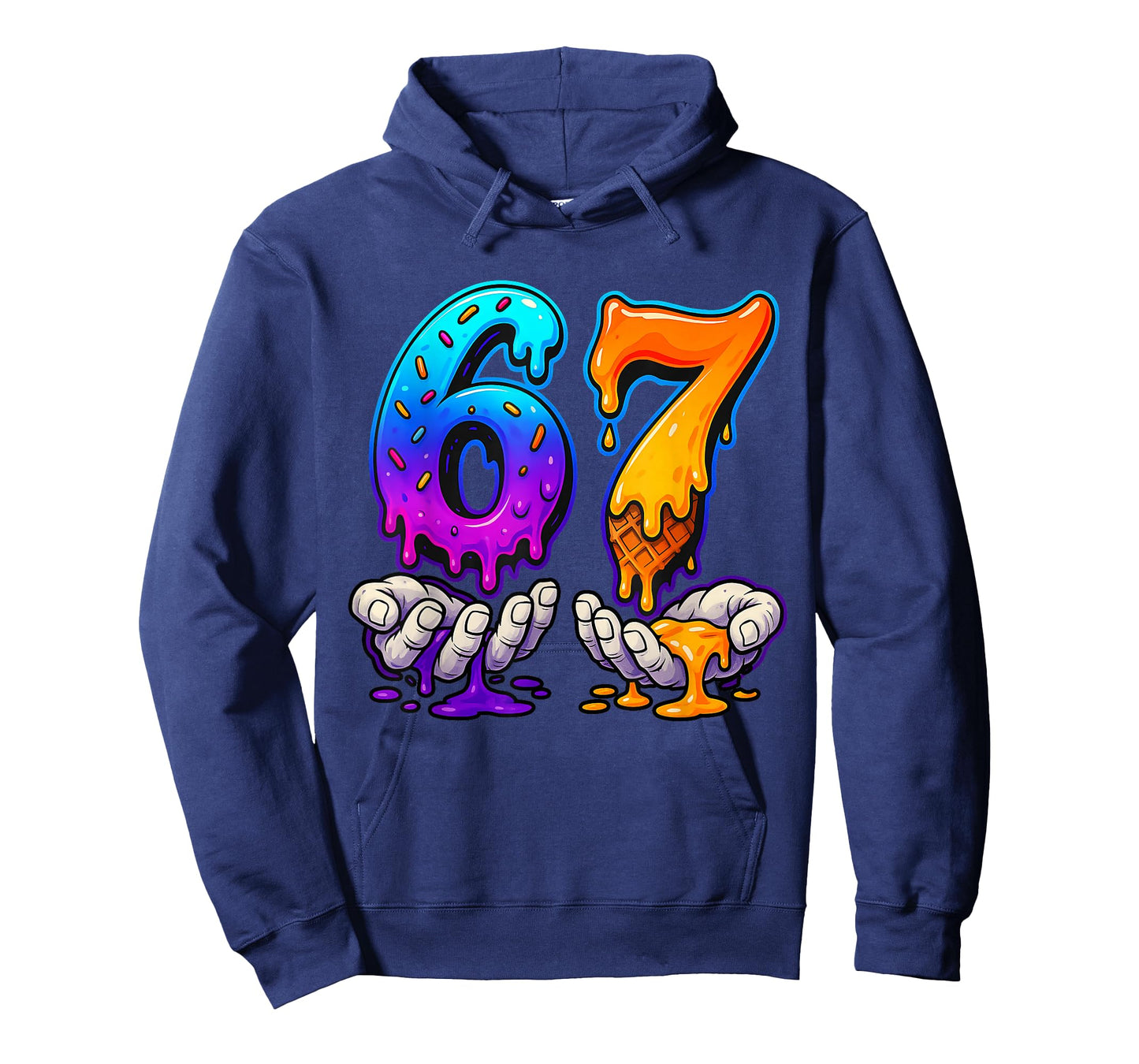 Ice Cream Drip 6 7 Number 67 Six Seven Meme Mens Boys Kids T-Shirt