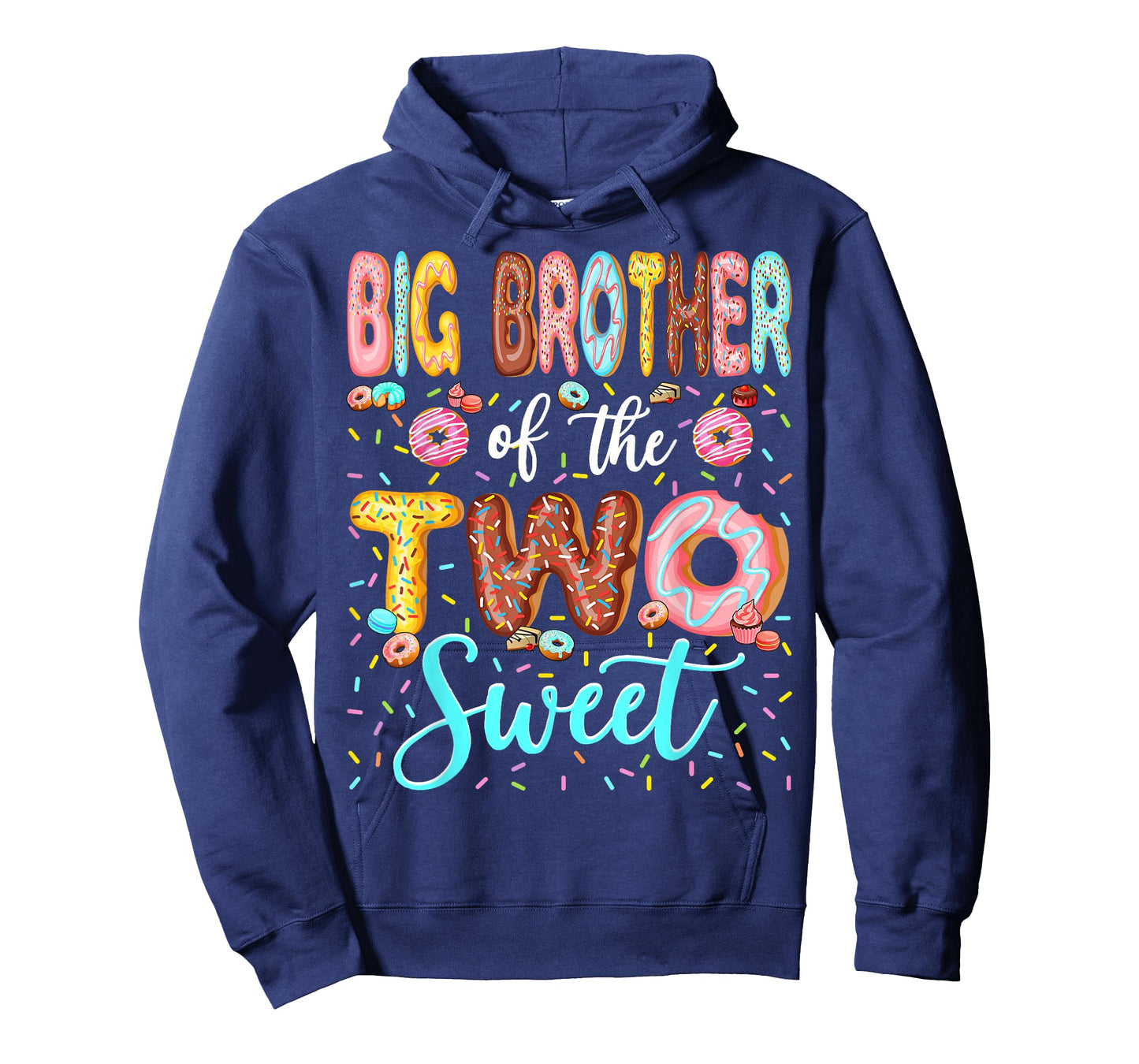 Big Brother of The Two Sweet 2nd Birthday Boy Donut Lover T-Shirt