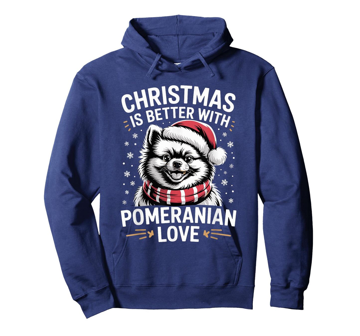 Cute Xmas Puppy Dog Christmas is Better with Pomeranian Love T-Shirt