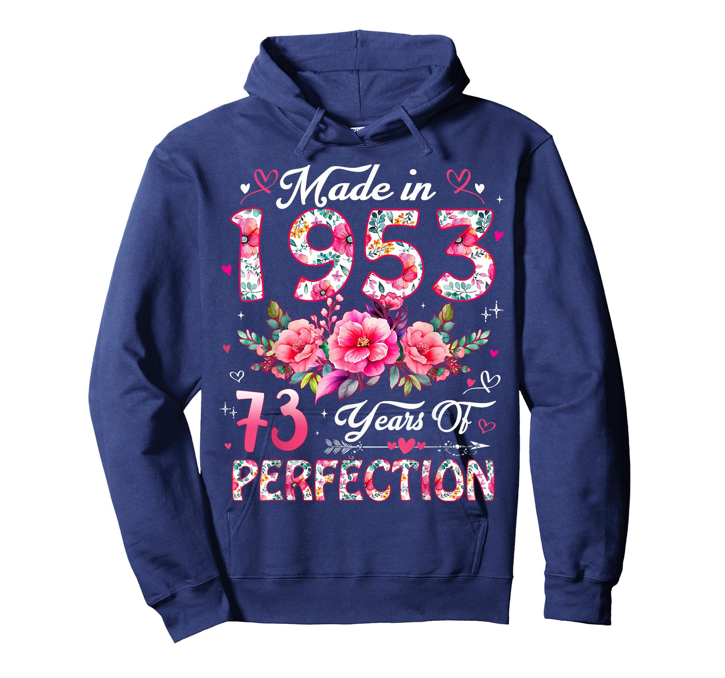 73 Year Old Made in 1953 Floral 73rd Birthday Women T-Shirt