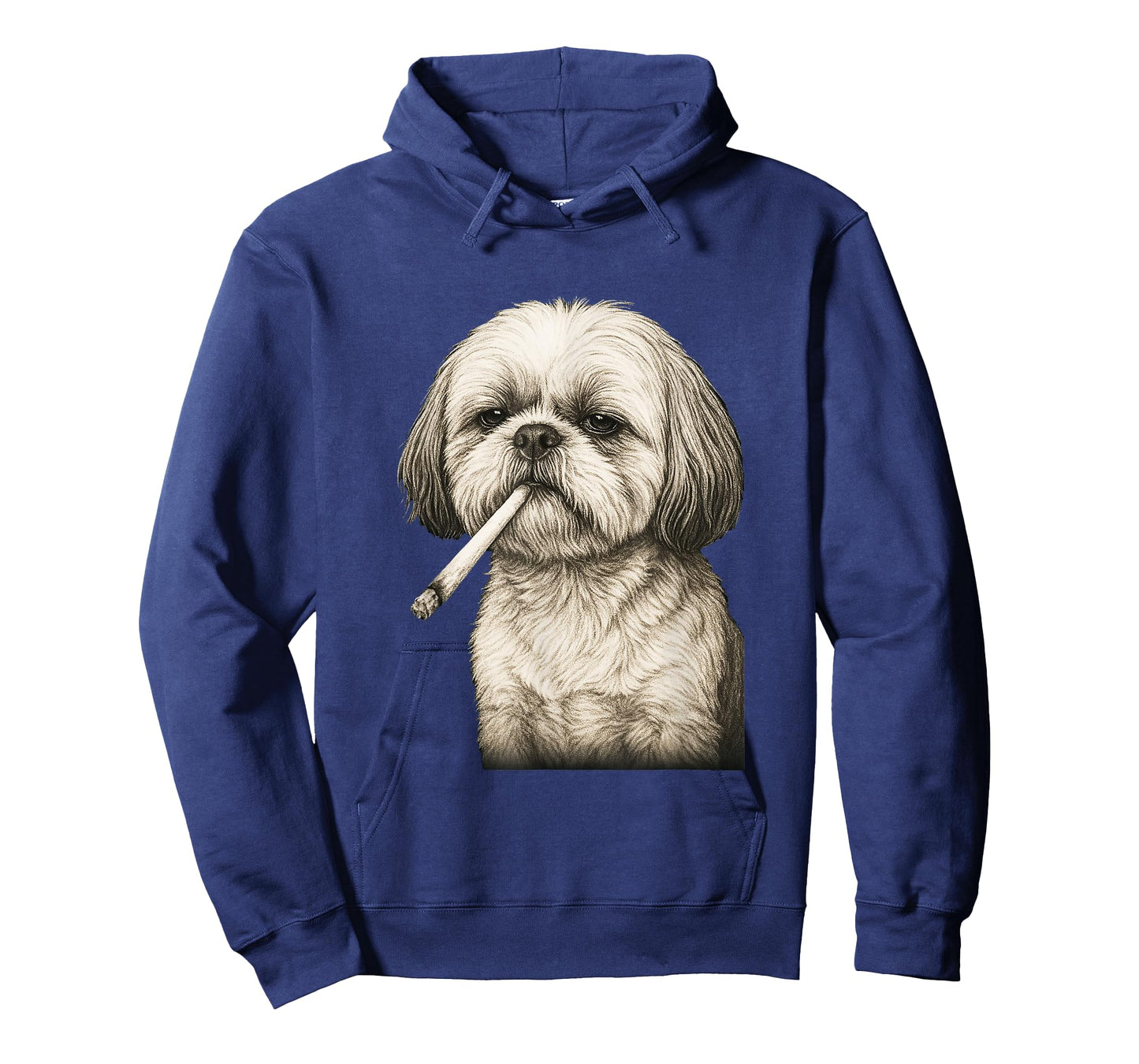 Funny Smoking Shih Tzu Cigarette Gen Z Dog Meme Graphic T-Shirt