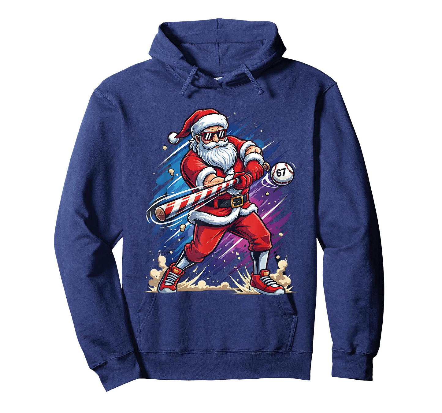 Christmas Baseball Funny Santa Game Day Xmas Boys Baseball T-Shirt