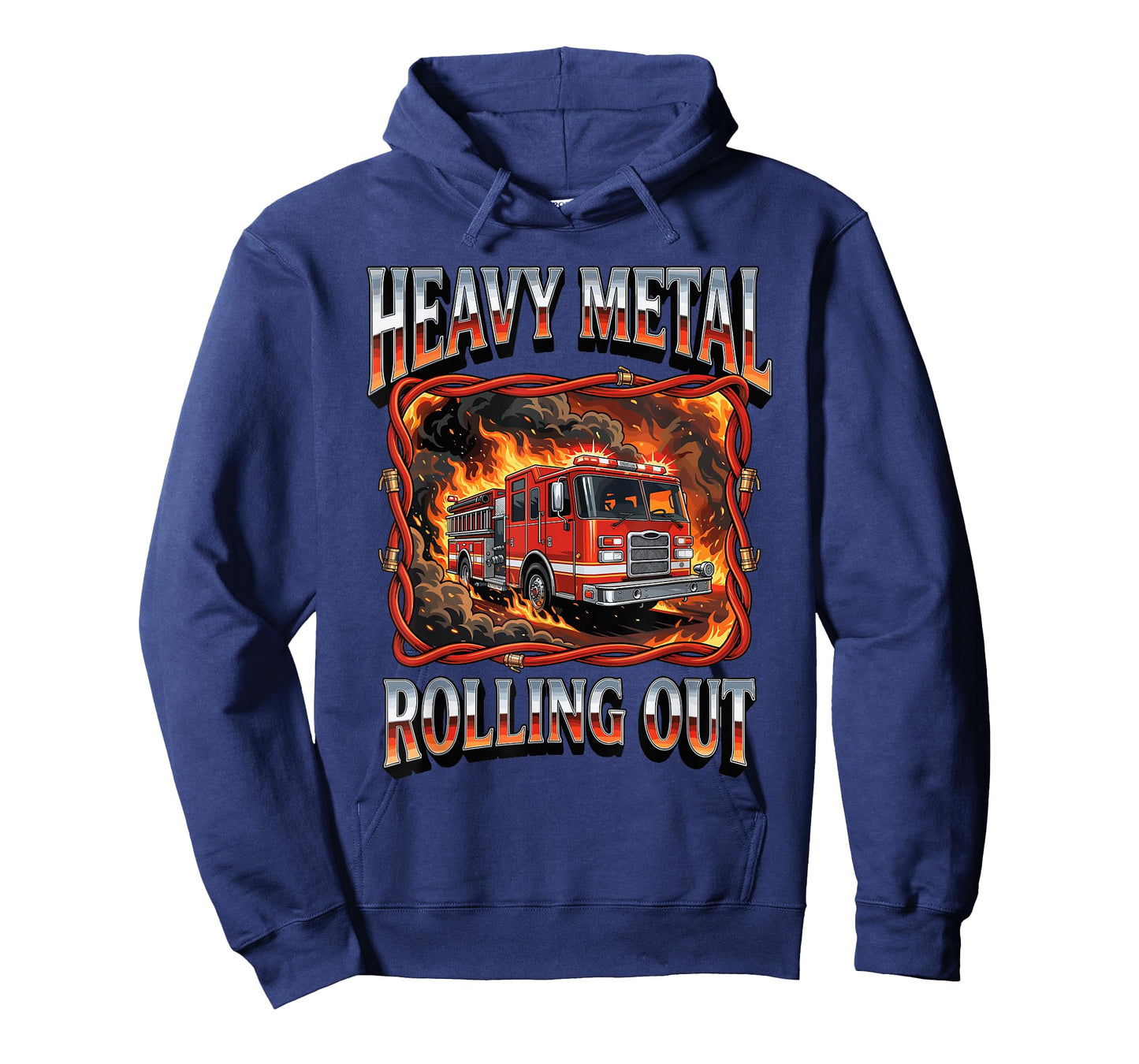 Fire Engine Rolling Out to Emergency Rescue Firefighter T-Shirt