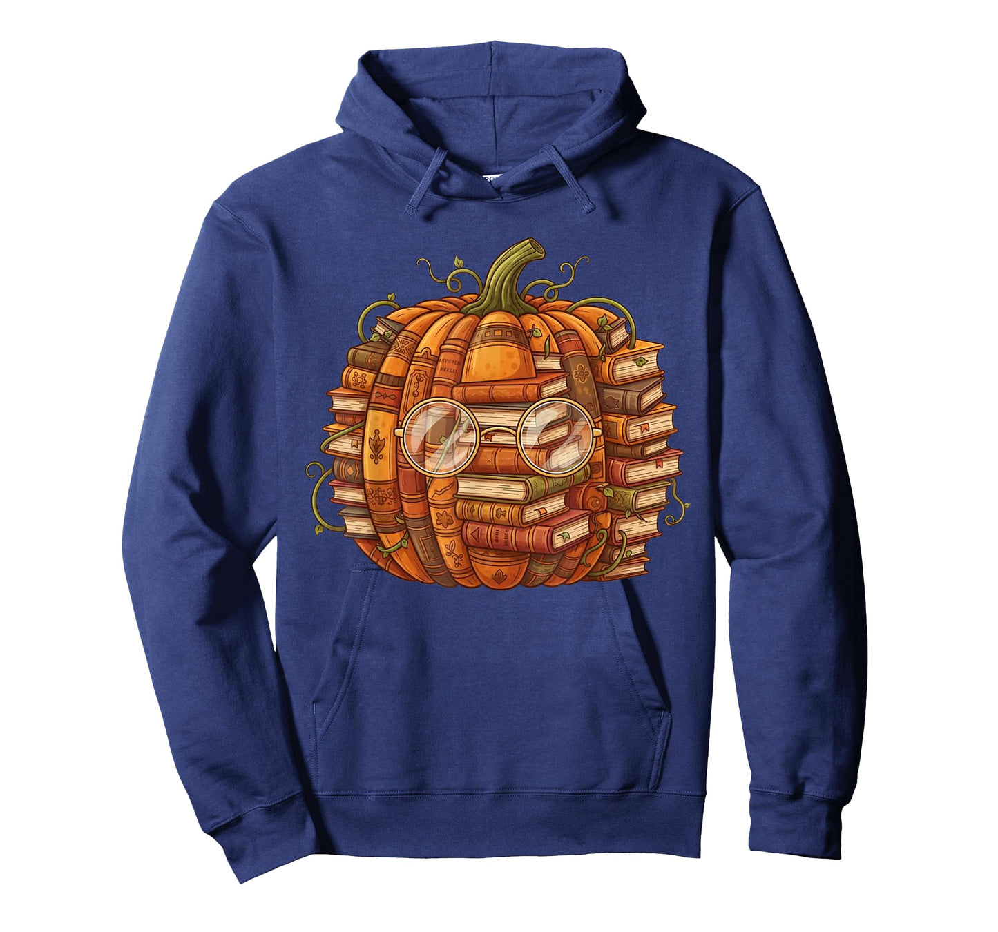 Smart Book Pumpkin Retro Fall Teacher Reading Halloween T-Shirt