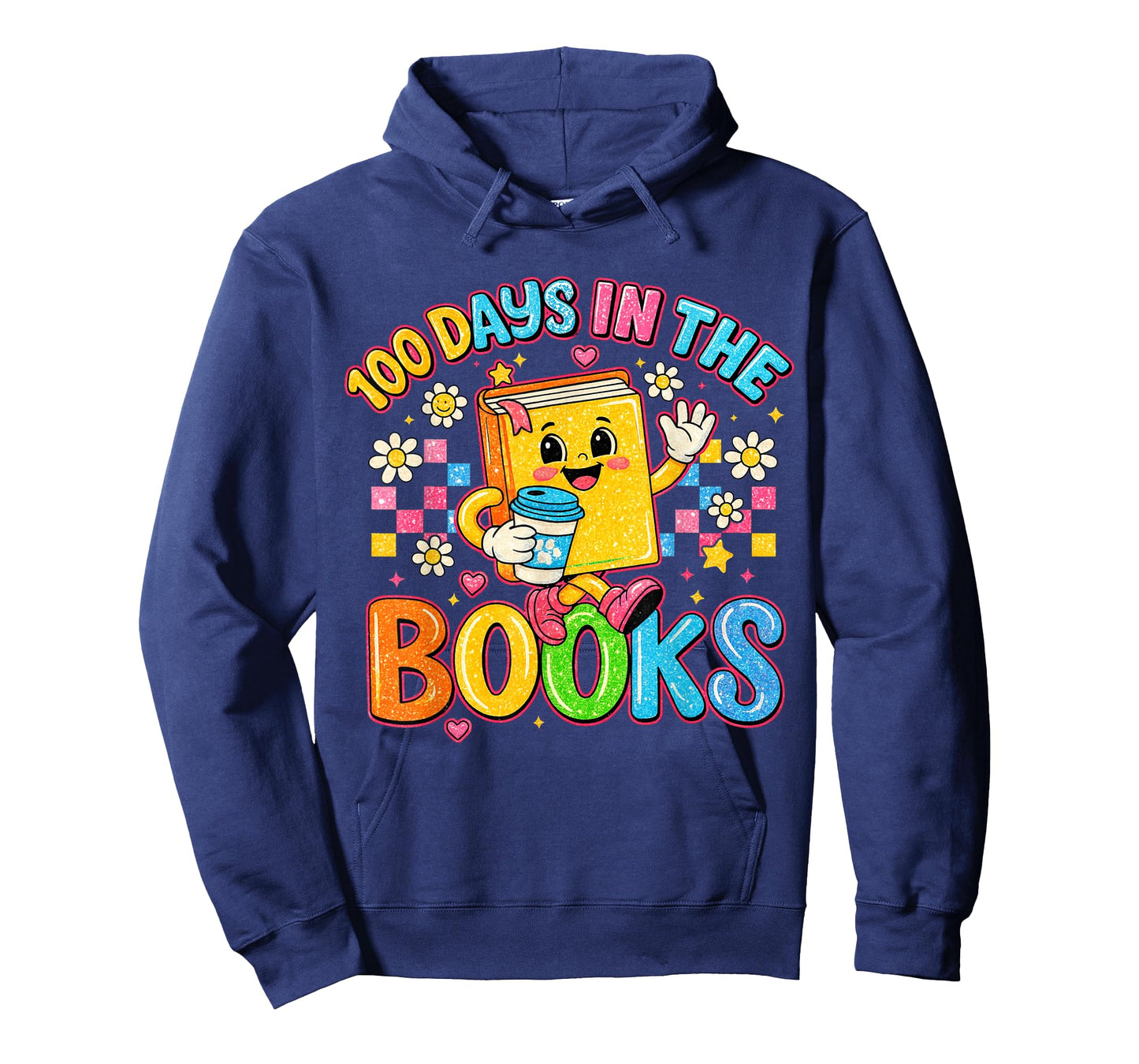 Preppy 100 Days in The Books Teacher Reading Coffee T-Shirt