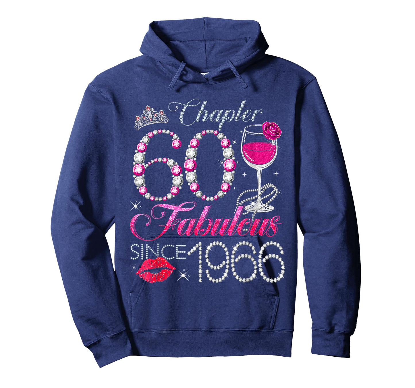 Chapter 60 Fabulous Since 1966 60th Birthday Queen Diamond T-Shirt