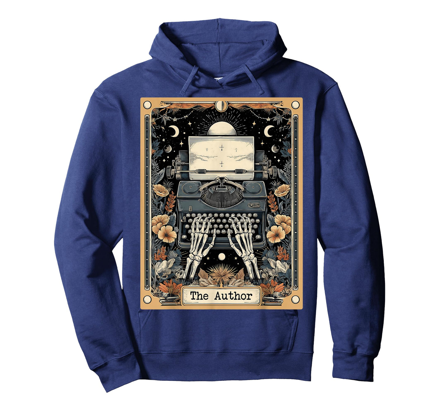 The Author Writer Typewriter Tarot Card Witchy Moon T-Shirt