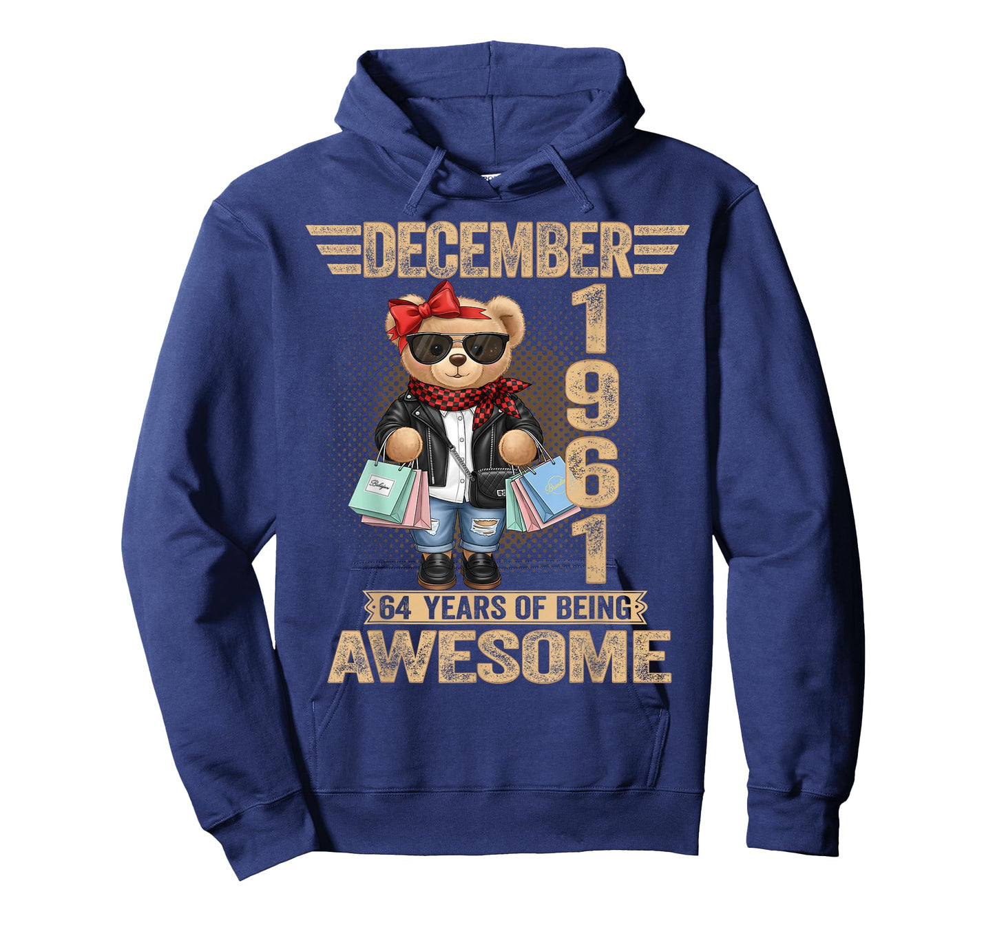 64 Year Old December 1961 Teddy Bear 64th Birthday Women T-Shirt