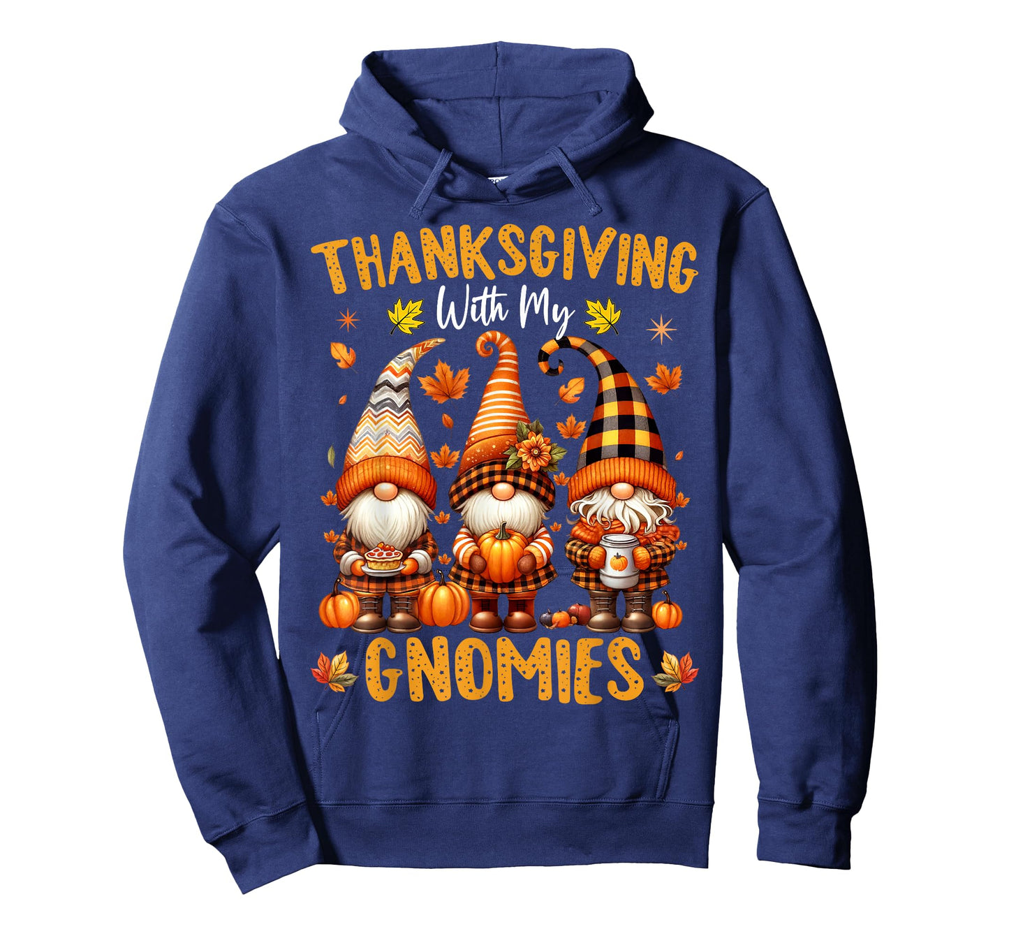 Thanksgiving with My Gnomies Funny Autumn Fall Gnomes T-Shirt