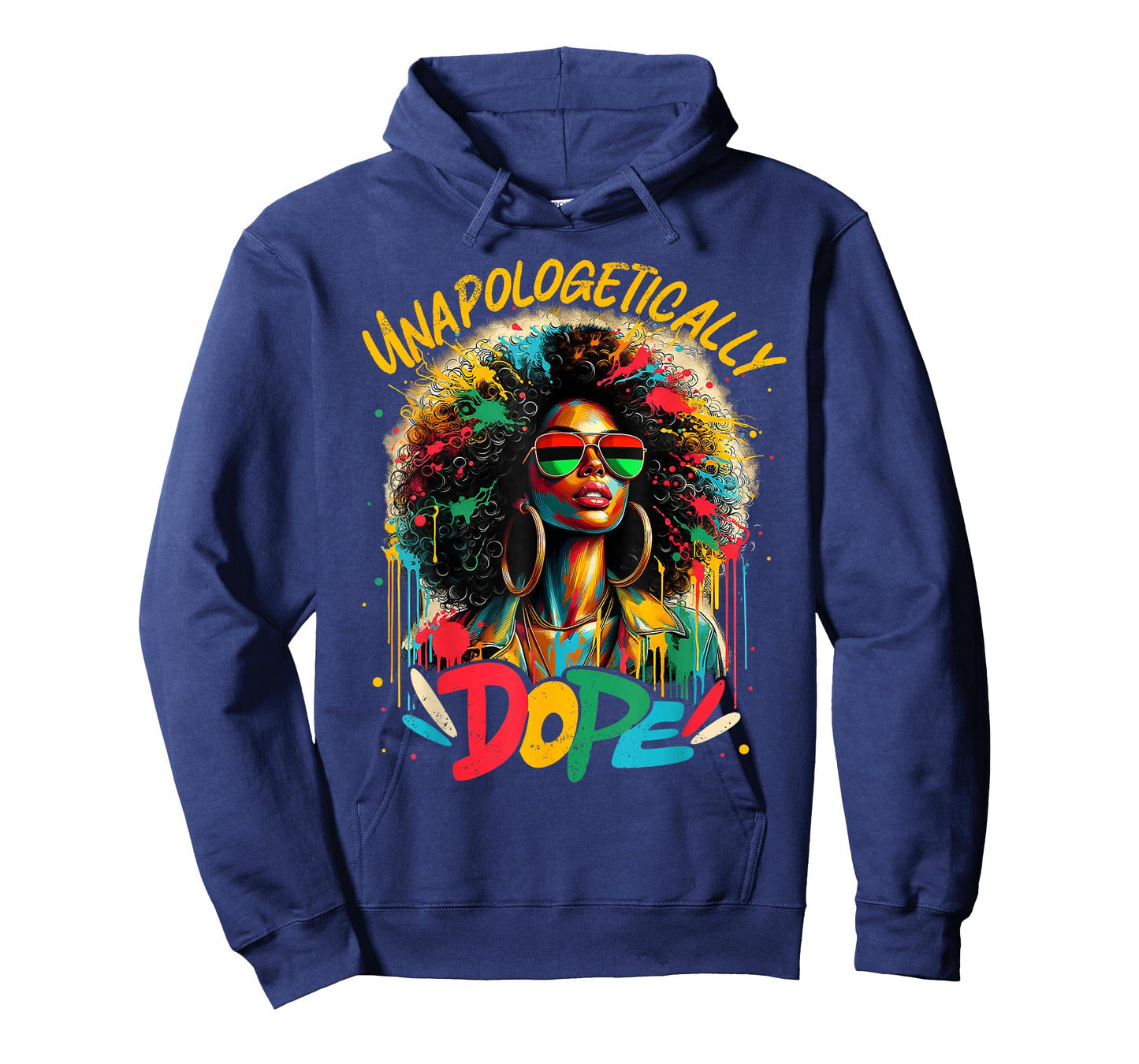 Unapologetically Dope Afro Black Woman Black History Melanin T-Shirt