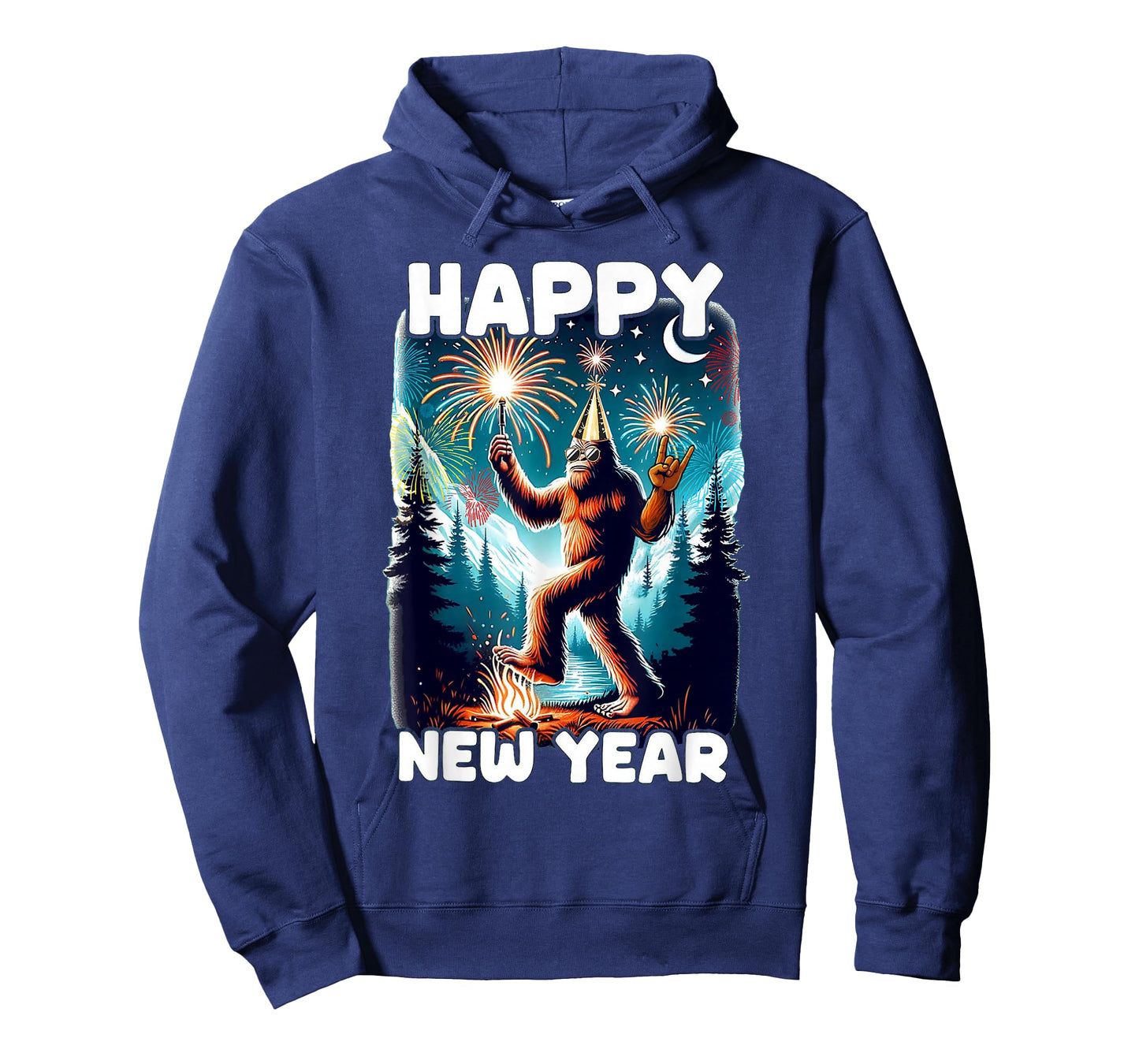 Happy New Year 2026 Bigfoot Lovers New Years Eve Party T-Shirt
