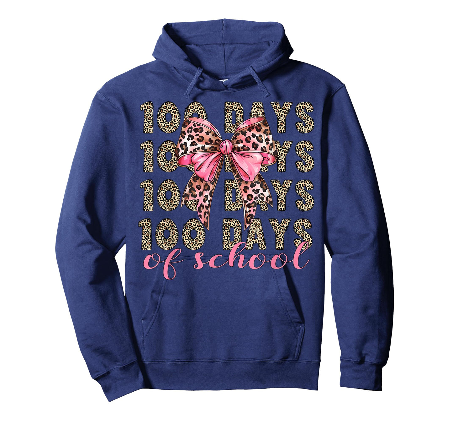 I Survived 100 Days of School 100th Day of School Leopard T-Shirt