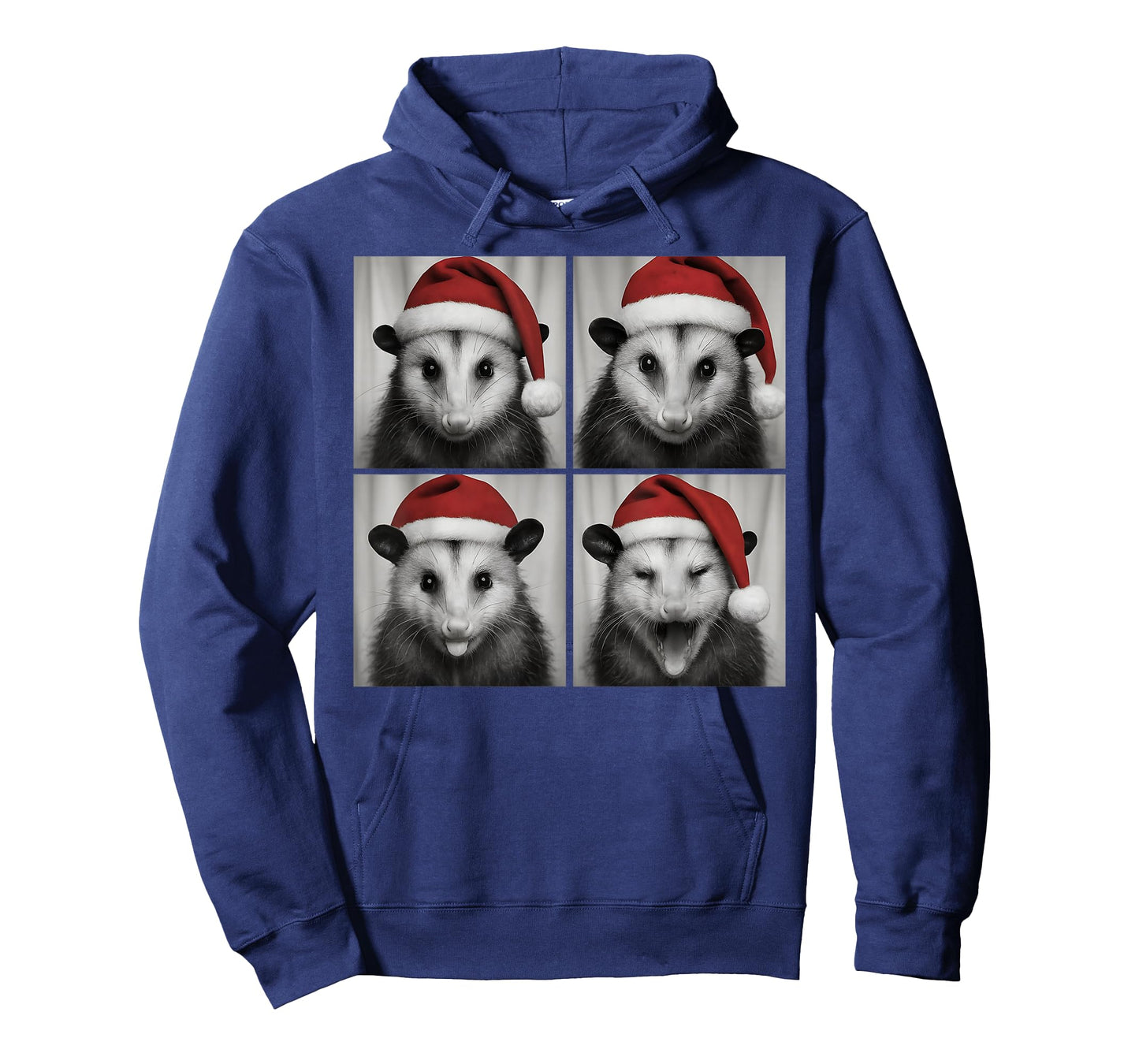 Funny Christmas Opossum Santa Photo Booth T-Shirt