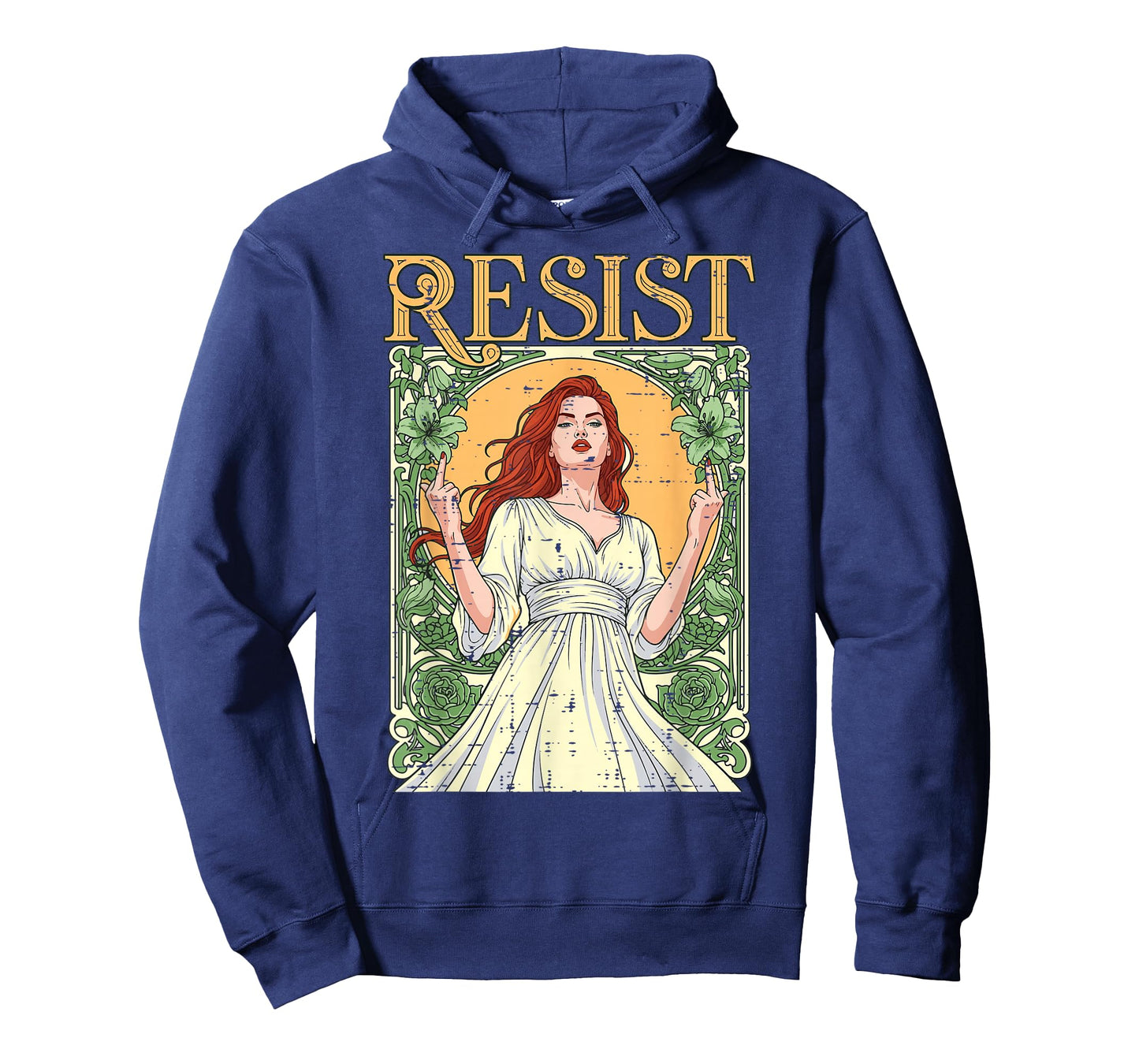 Resist Noveau Girl Art Protest Equality Women T-Shirt