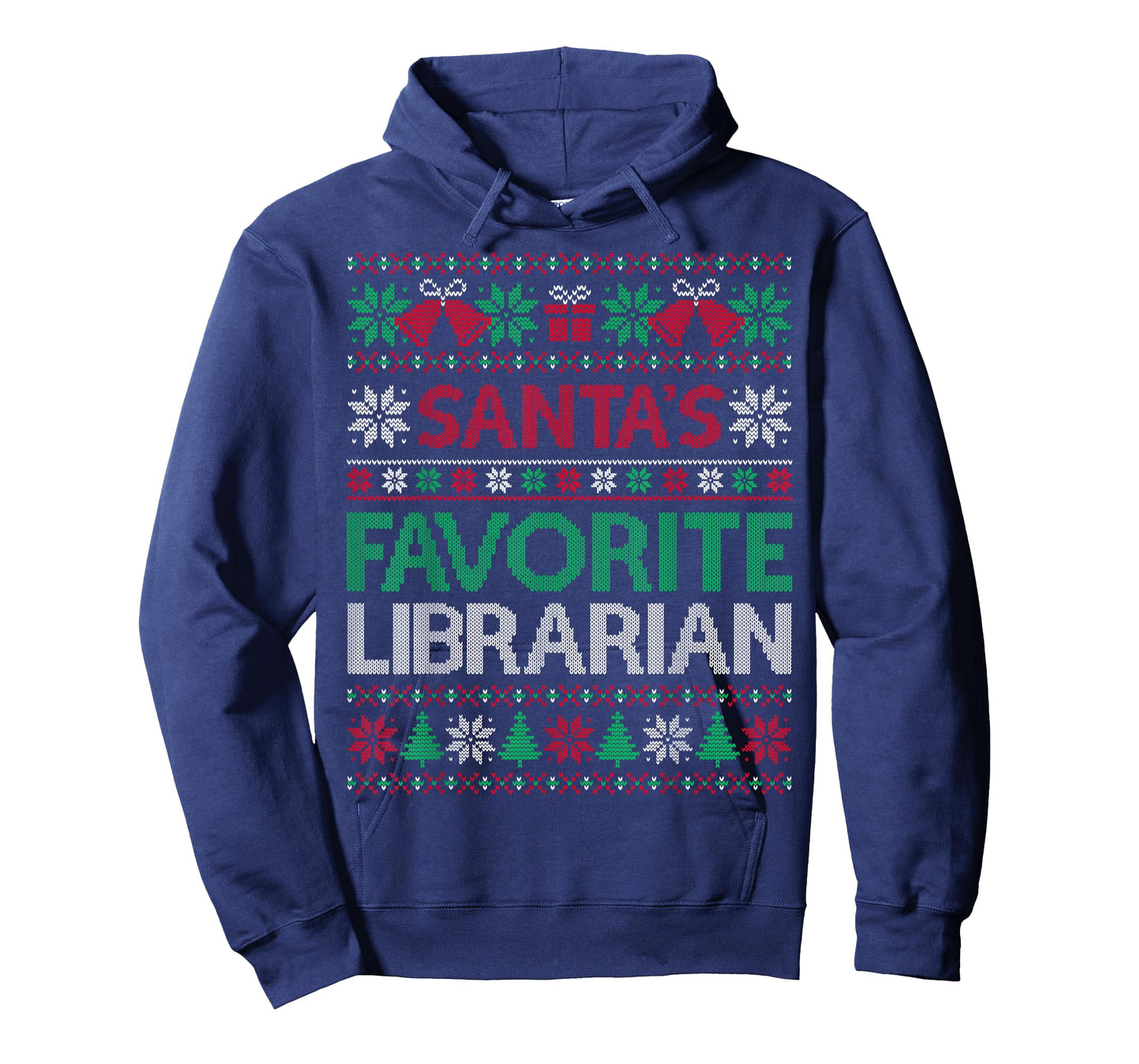 Santa Favorite Librarian Christmas Ugly Sweaters Family Xmas T-Shirt
