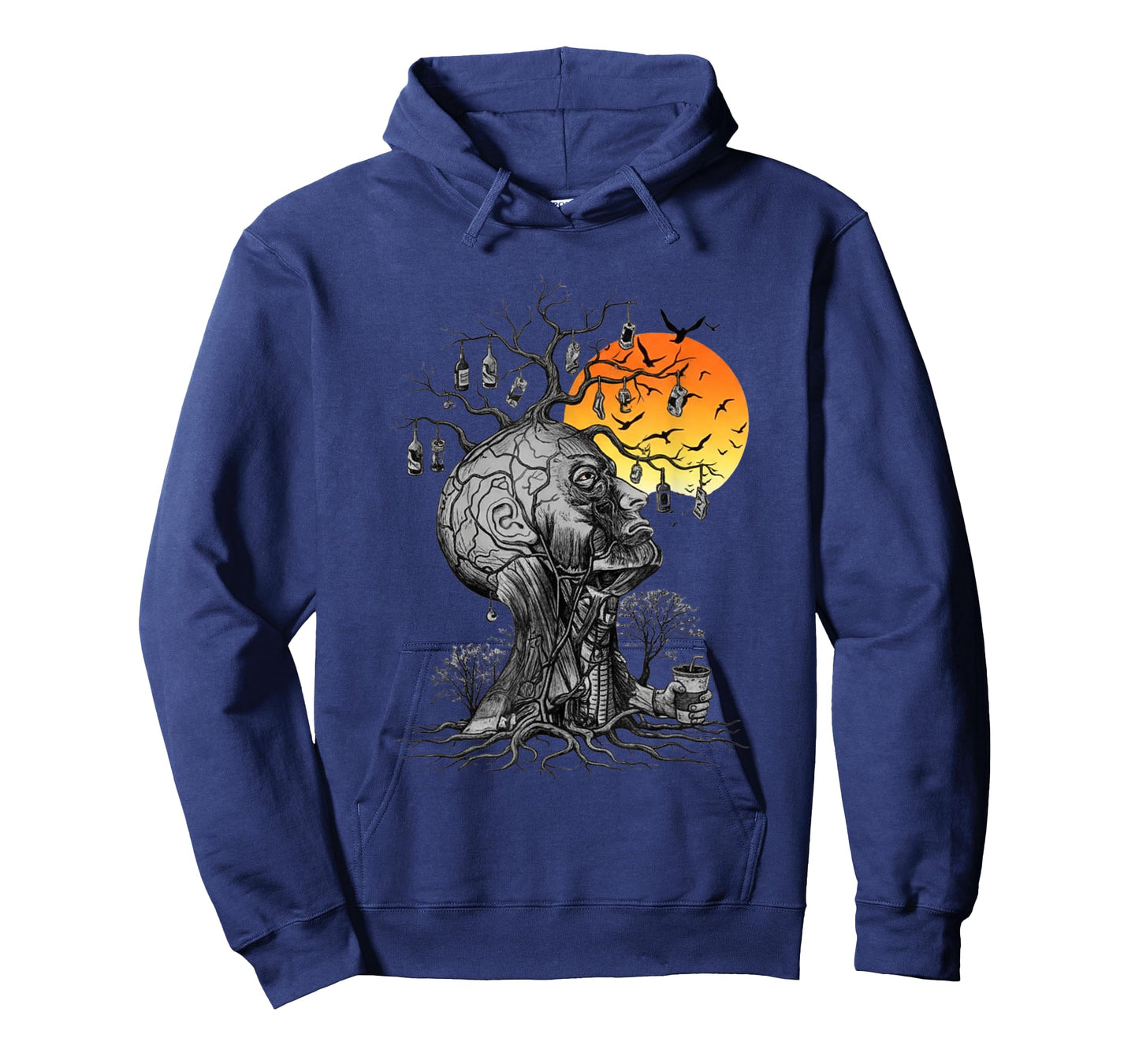 Hangover Human Tree Artwork for Party Lovers T-Shirt
