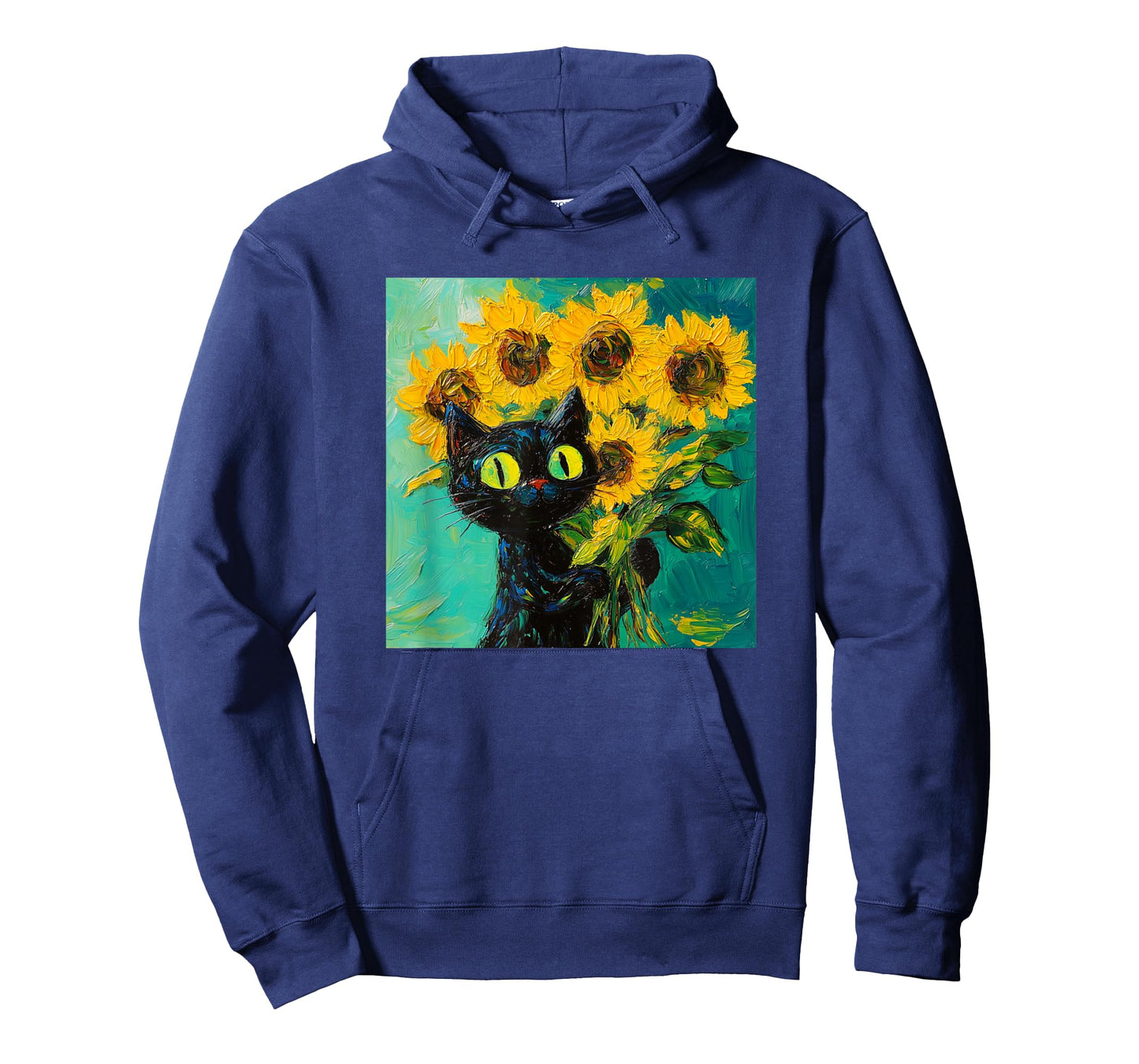 Funny Style Van Gogh Sunflowers Women Men Girl Boy Cat T-Shirt