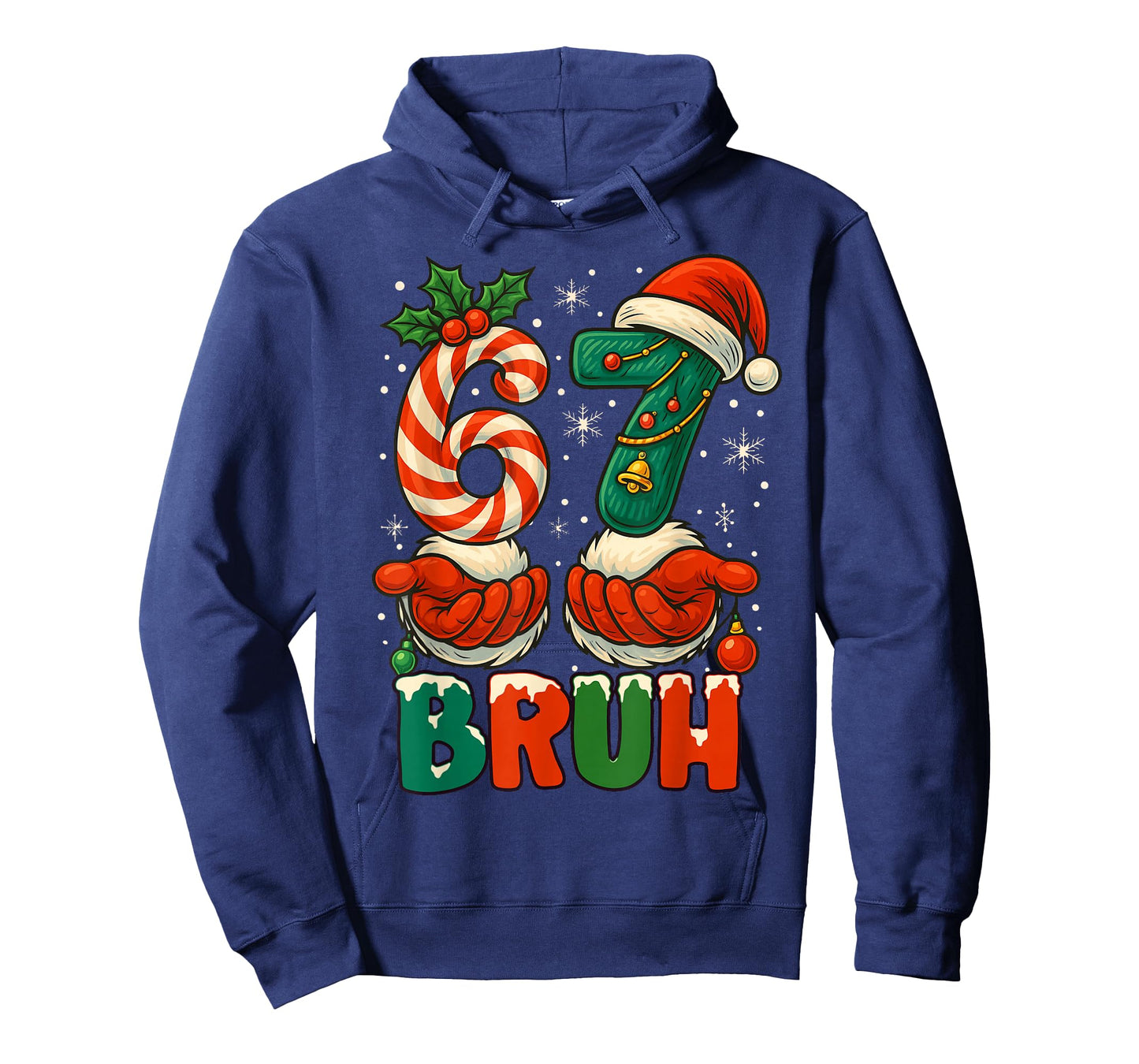 Funny Bruh 67 Six Seven 6 7 Meme Christmas Boys Santa Elf T-Shirt