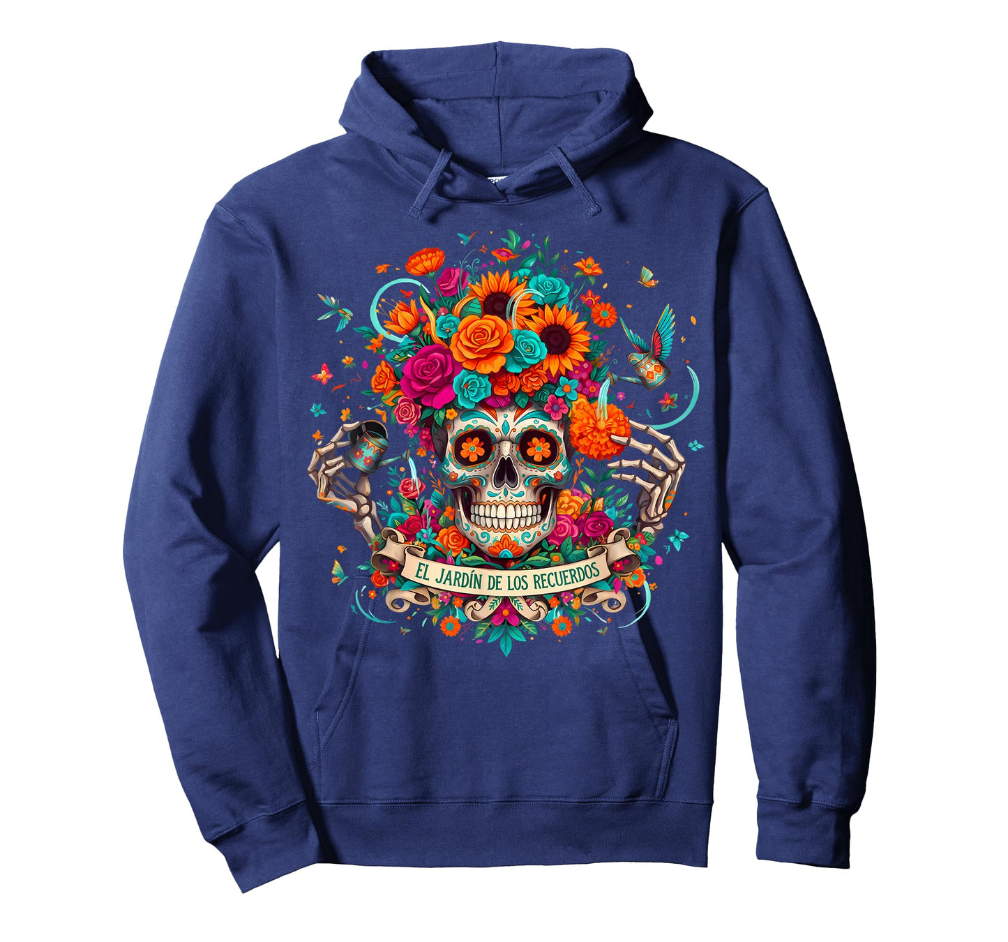 Floral Sugar Skull Día De Los Muertos Day of The Dead T-Shirt