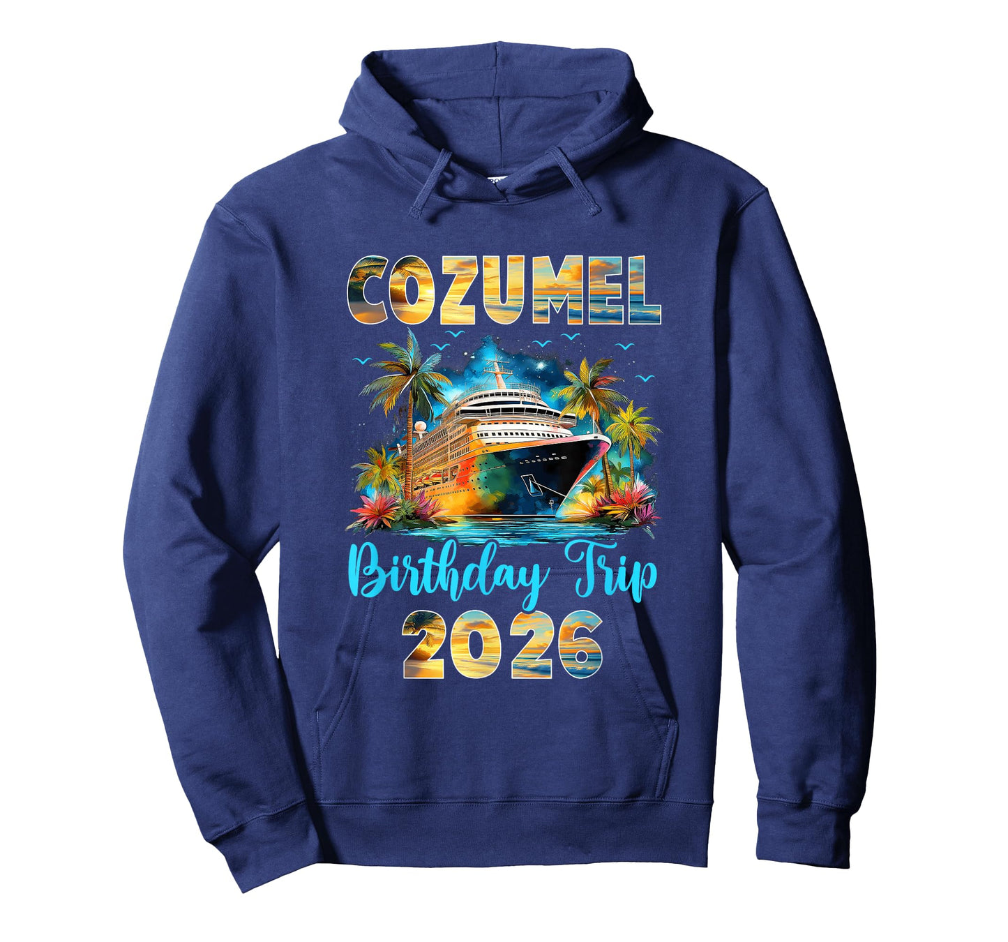 Cozumel Birthday Trip 2026 Family Birthday Cruise Vacation T-Shirt